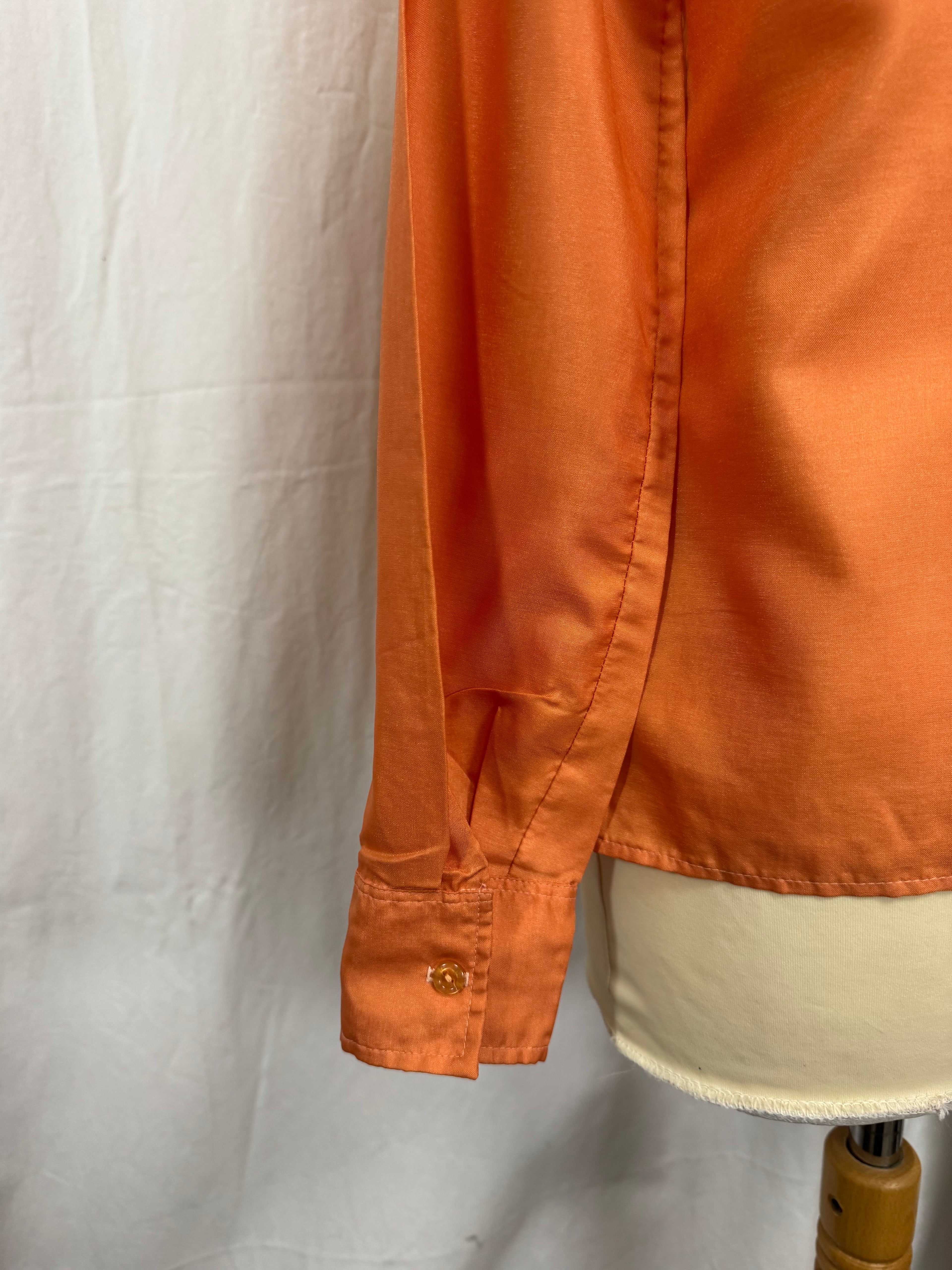 Chemise orange 70s
