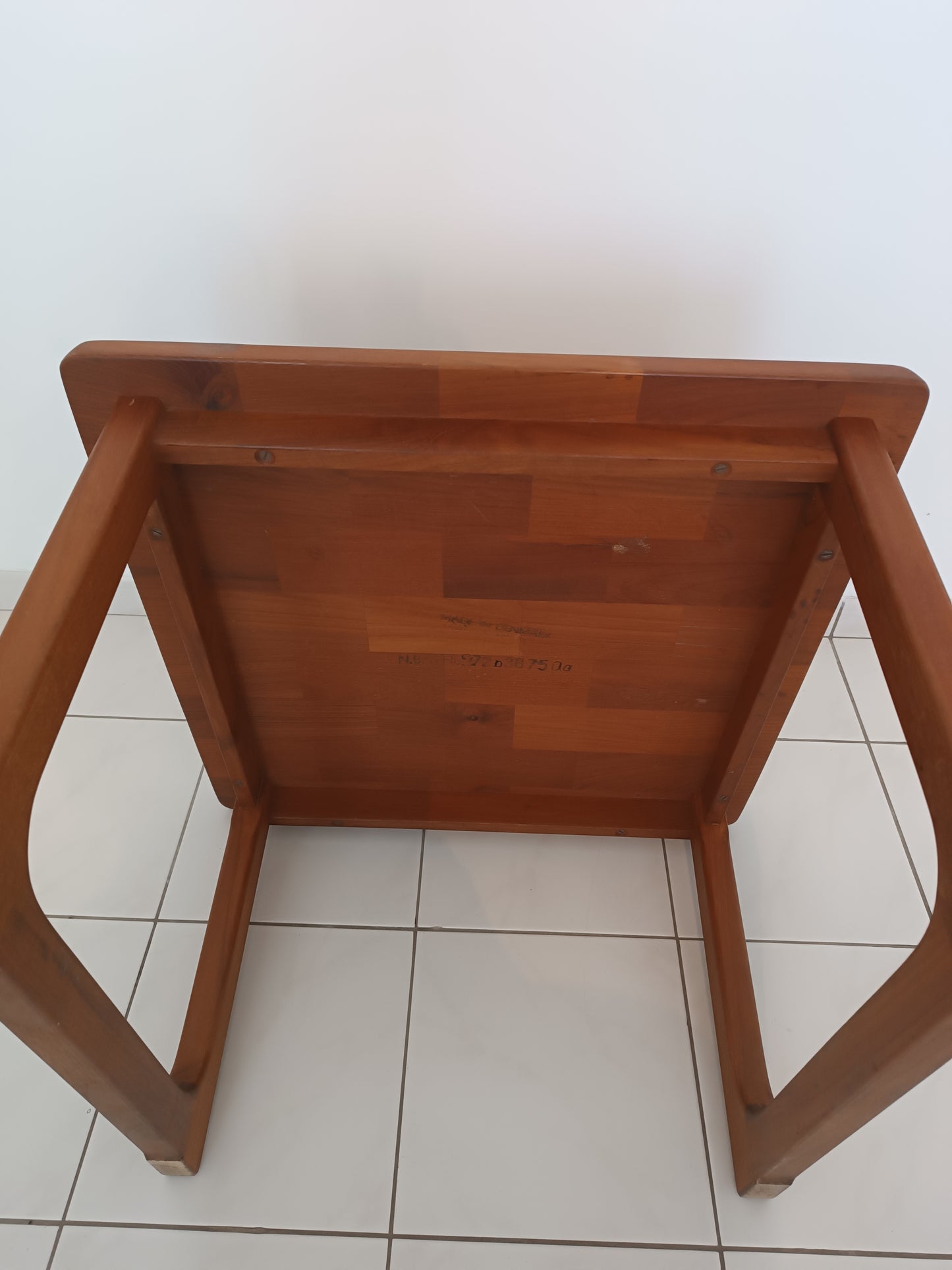 Table basse scandinave de Niels Bach en teck massif