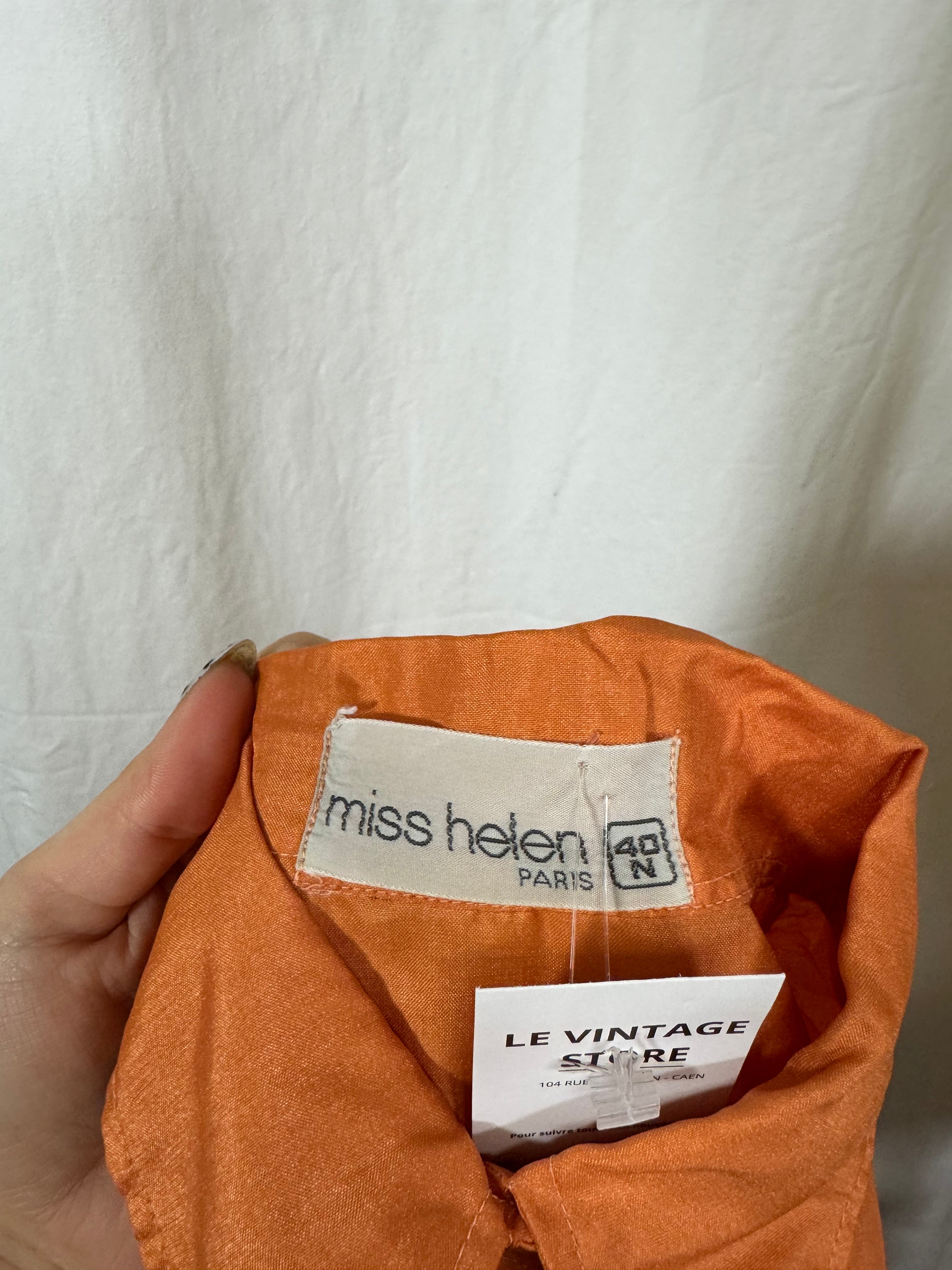 Chemise orange 70s