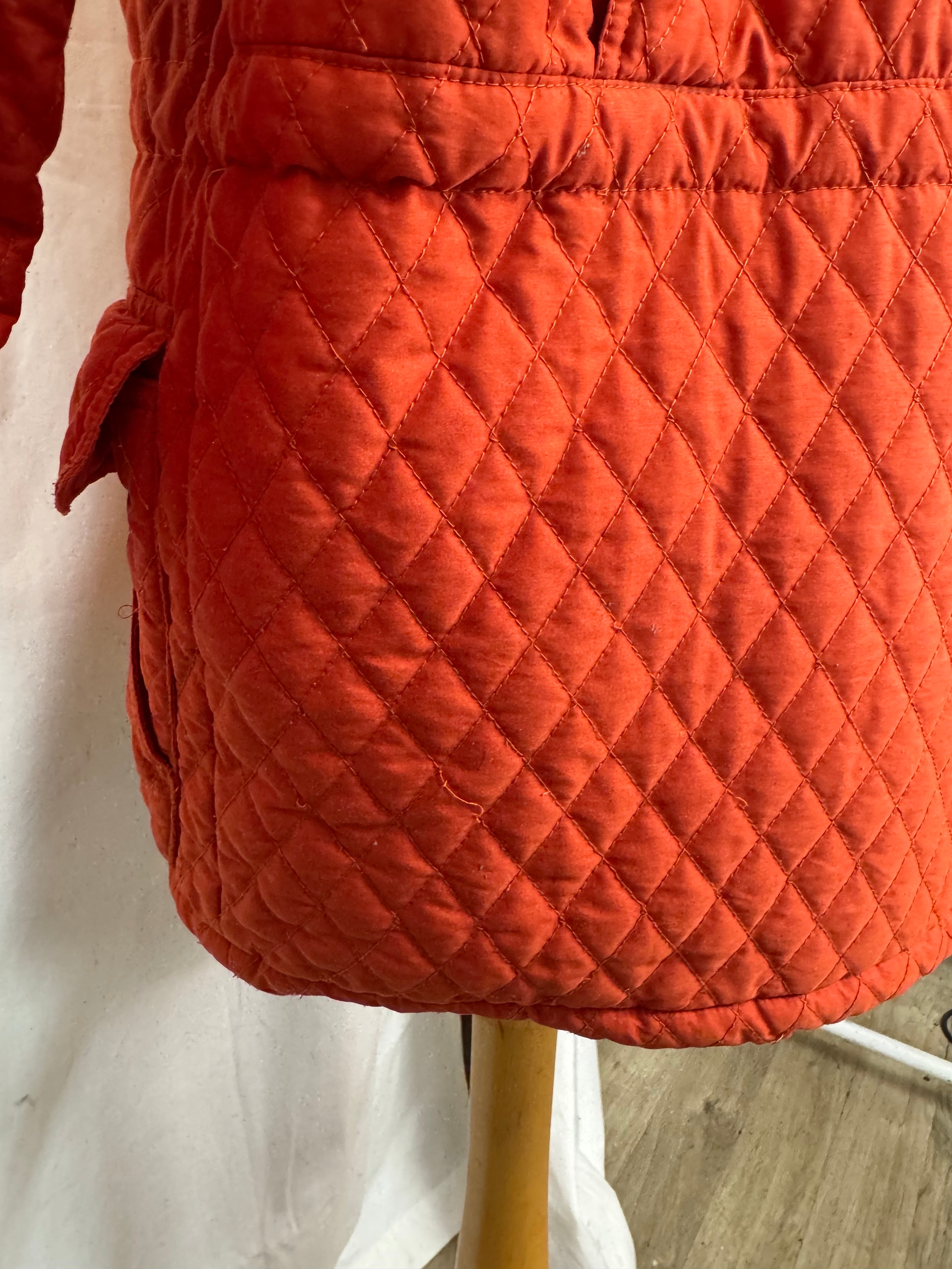 Veste matelassé orange