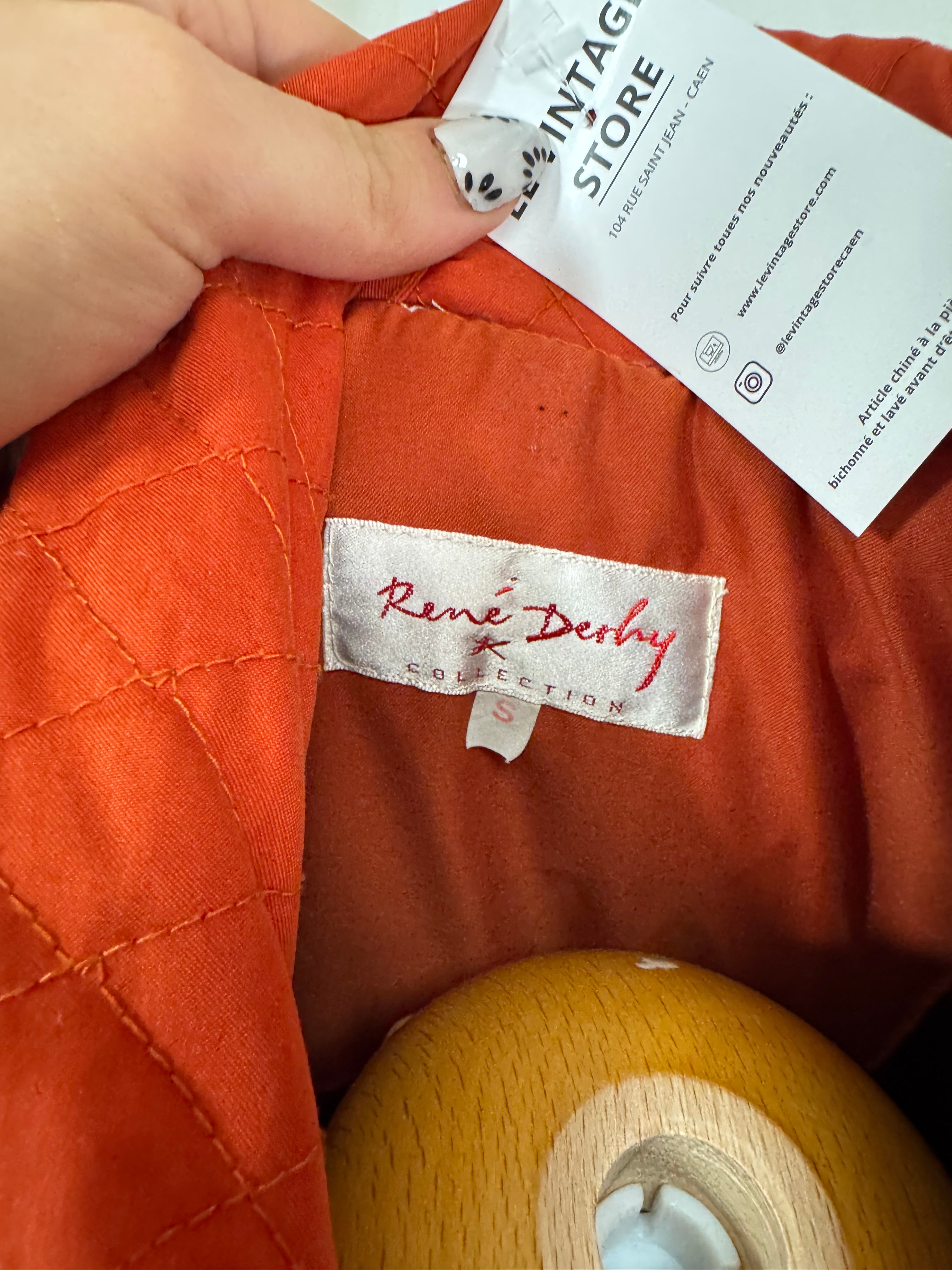 Veste matelassé orange