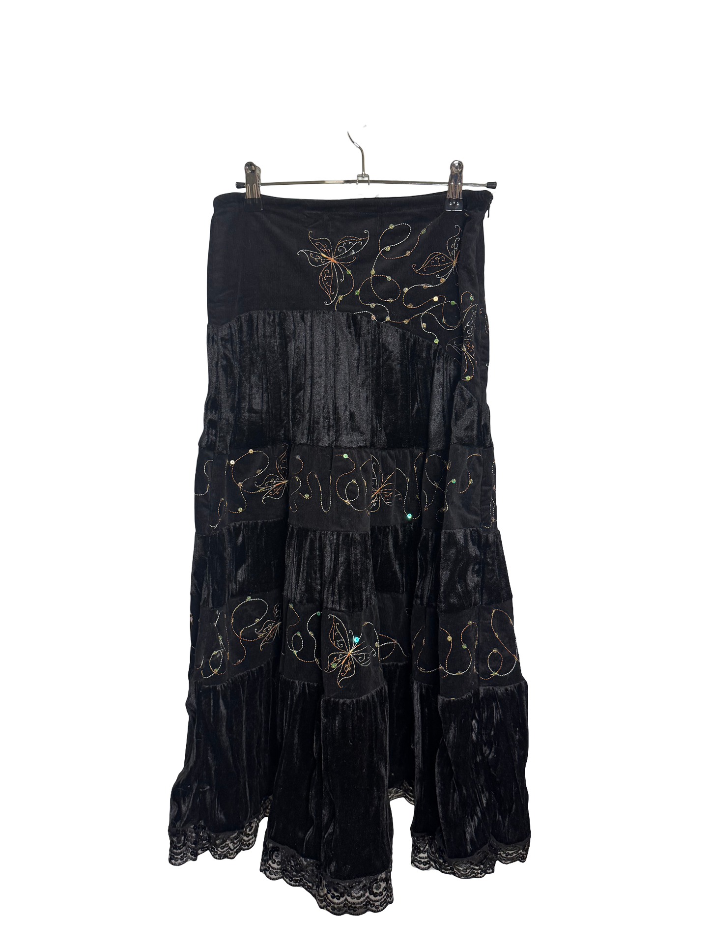 Jupe longue brodée