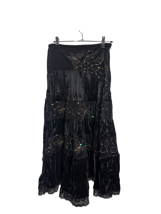 Jupe longue brodée