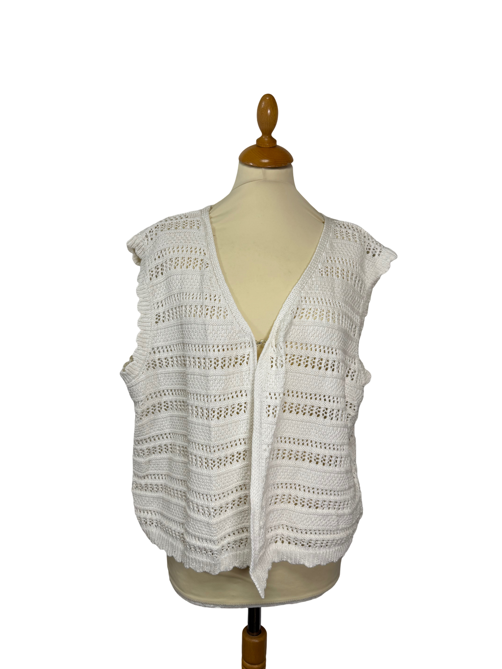 Cardigan ajourée blanc