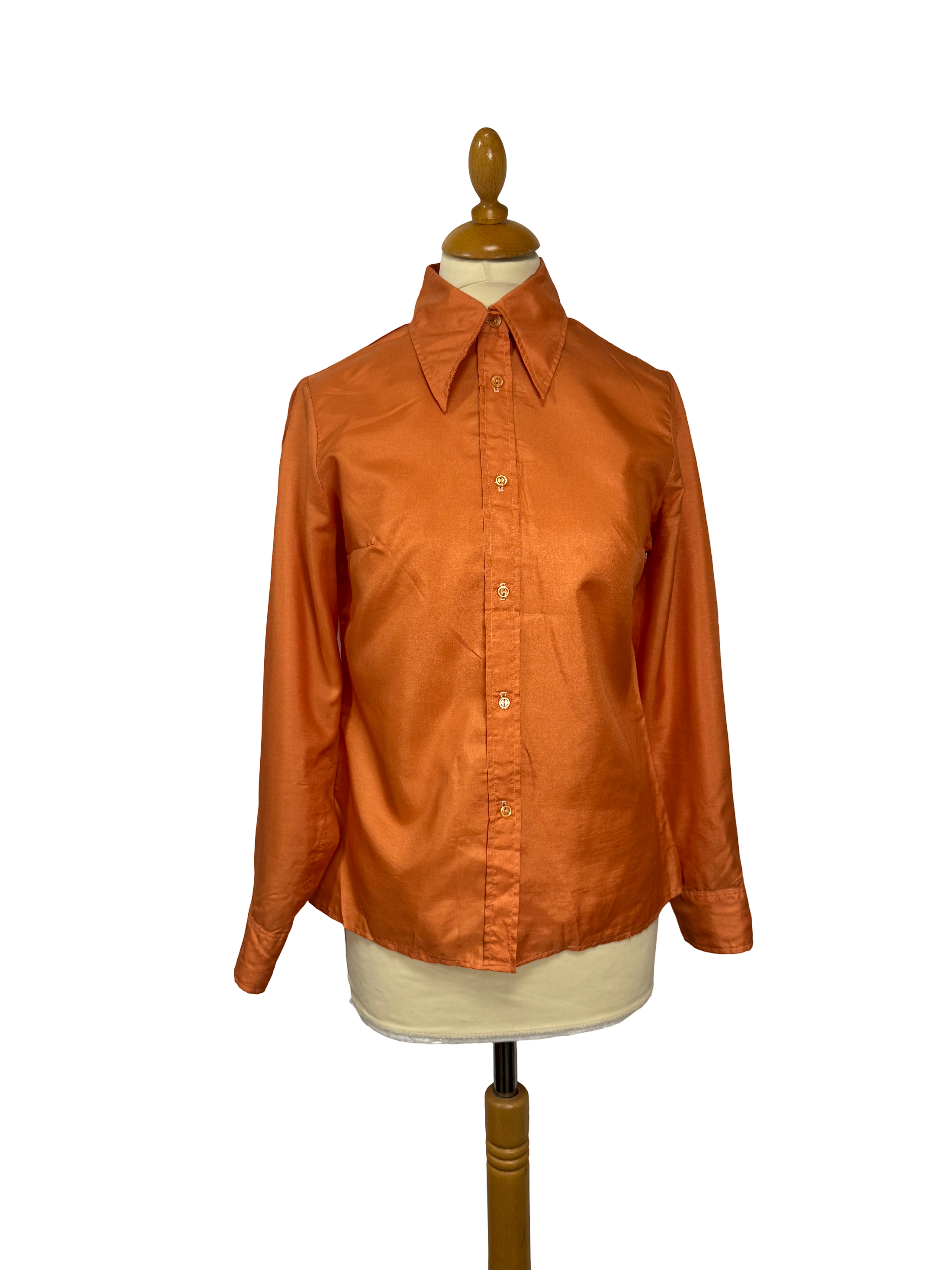 Chemise orange 70s