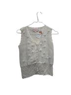 Cardigan blanc brodée