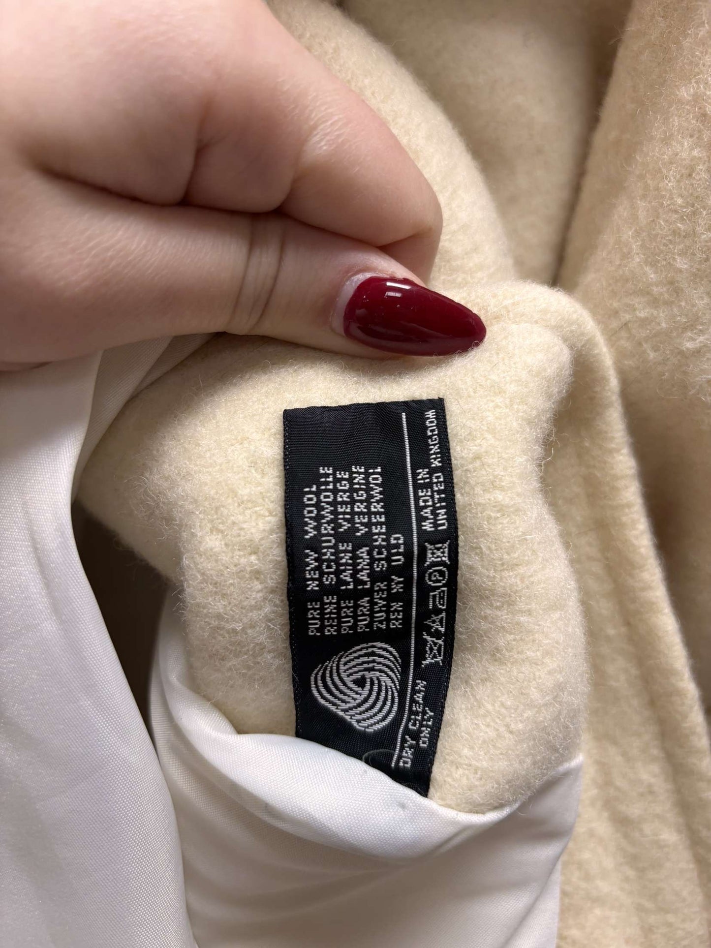 Manteau beige 80s