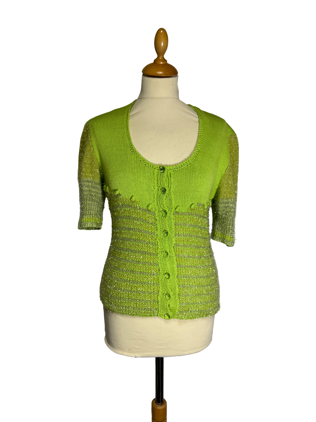 Pull à paillette vert