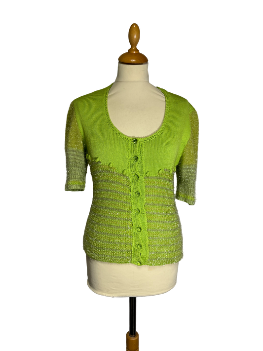 Pull à paillette vert