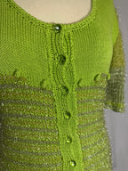 Pull à paillette vert