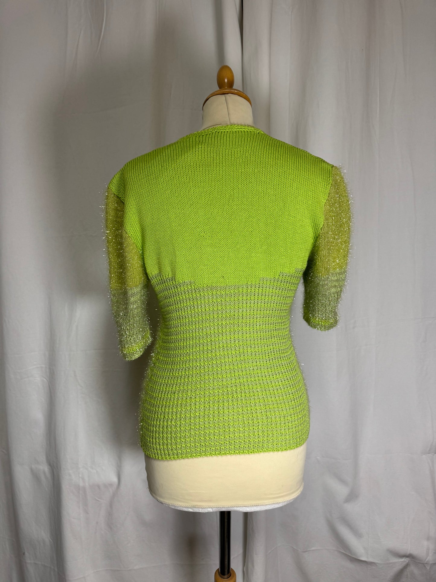 Pull à paillette vert