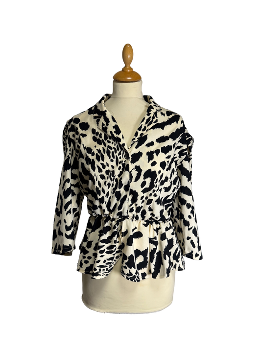 Blouse à motifs 80s