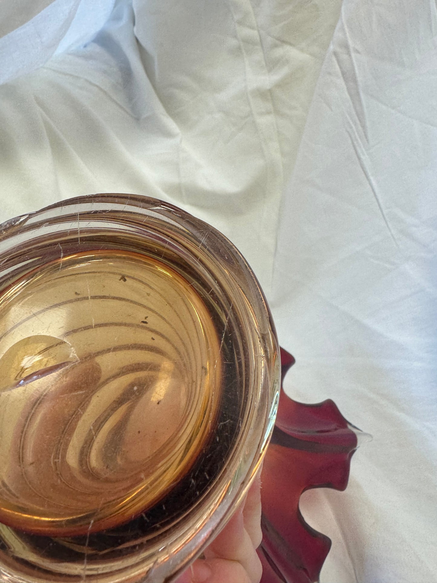 Vase en feuille d'érable Murano 70s