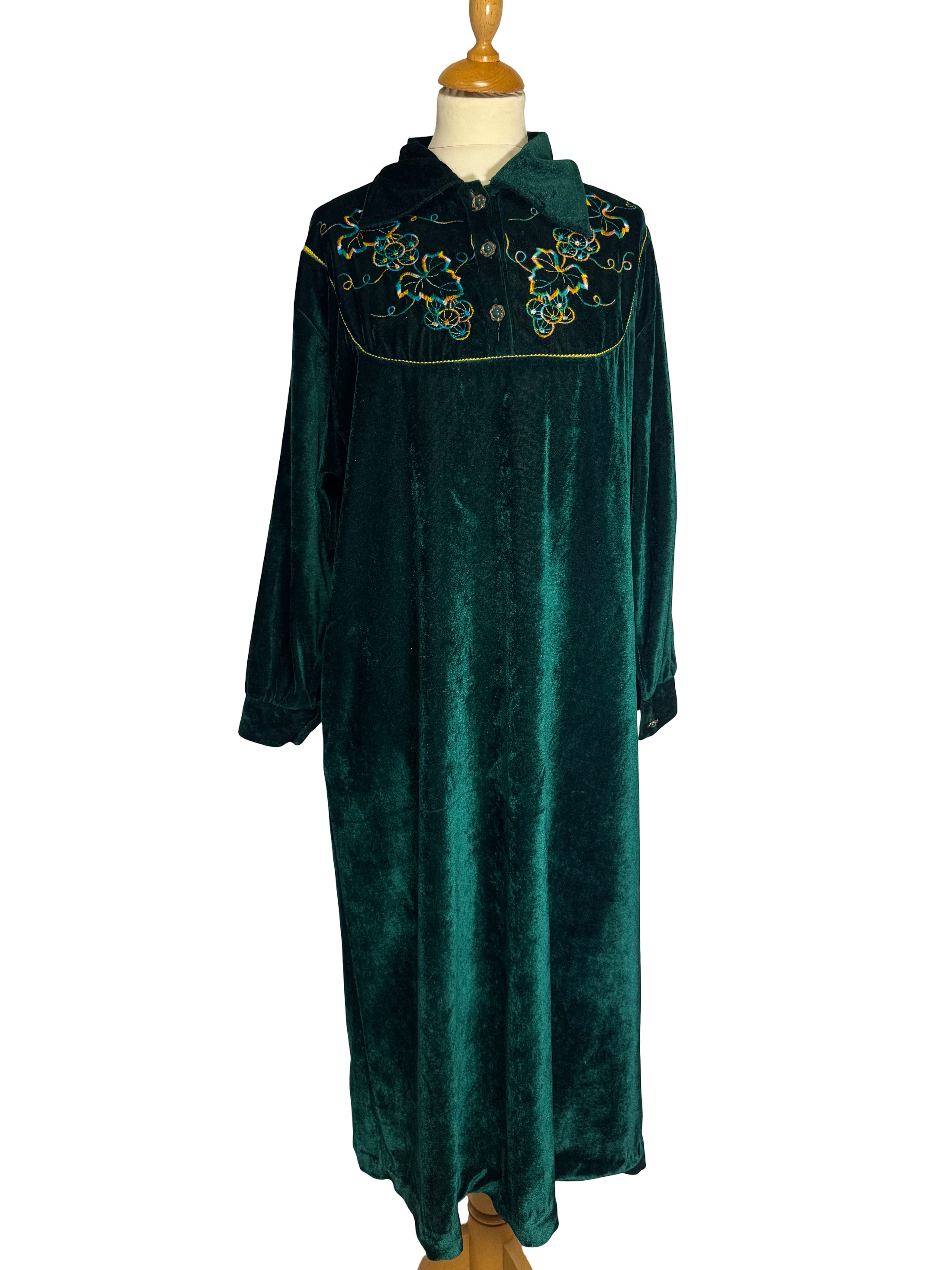Robe de nuit verte