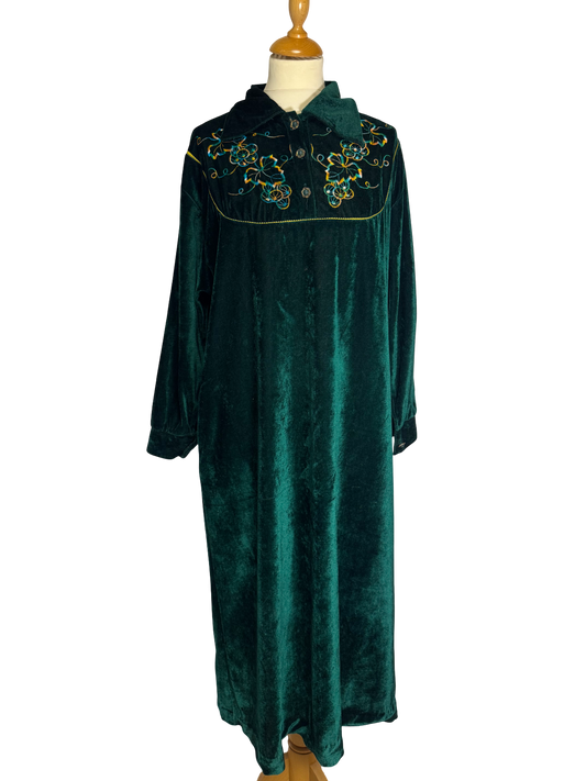 Robe de nuit verte
