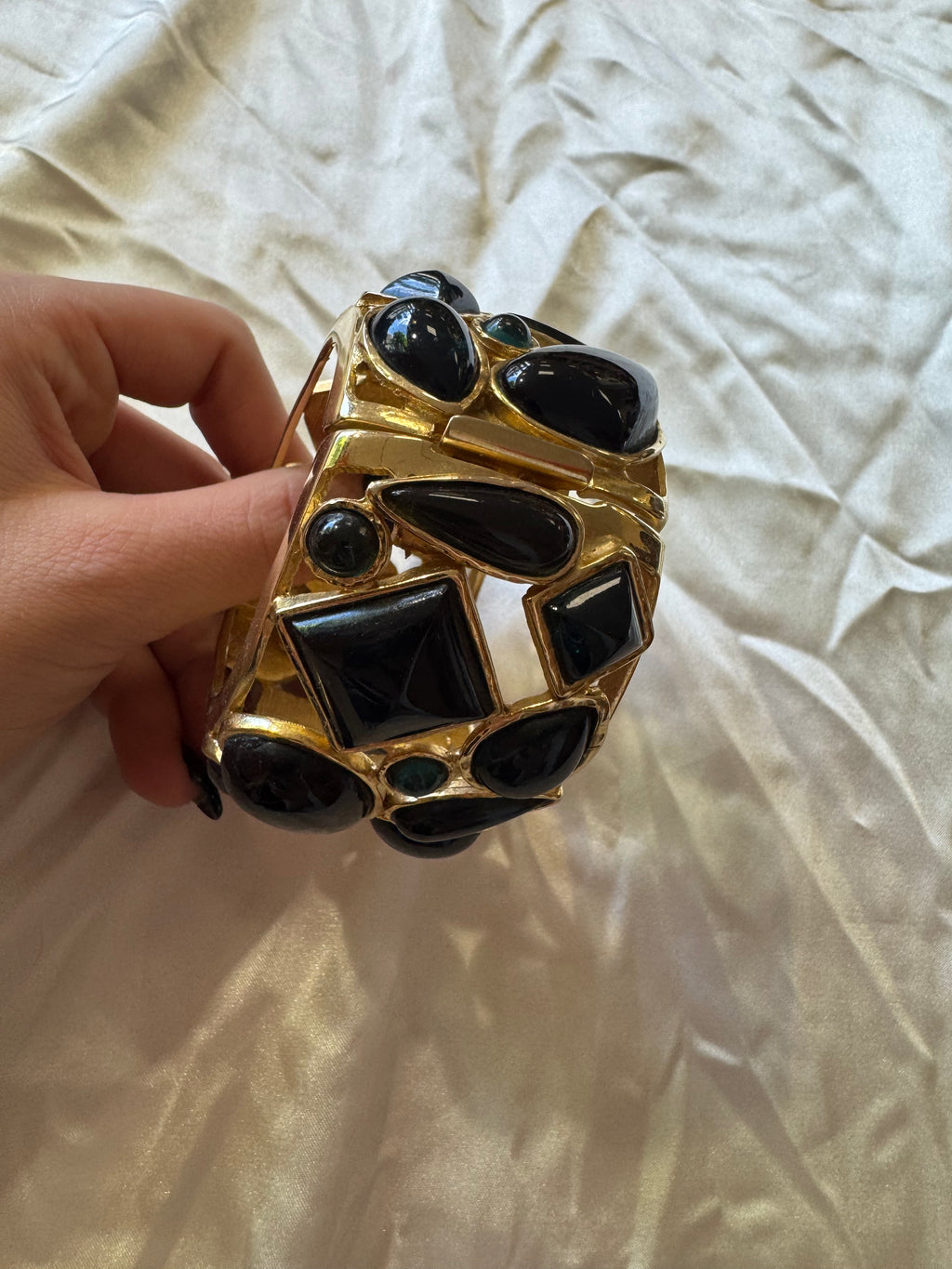 Bracelet en métal 80s