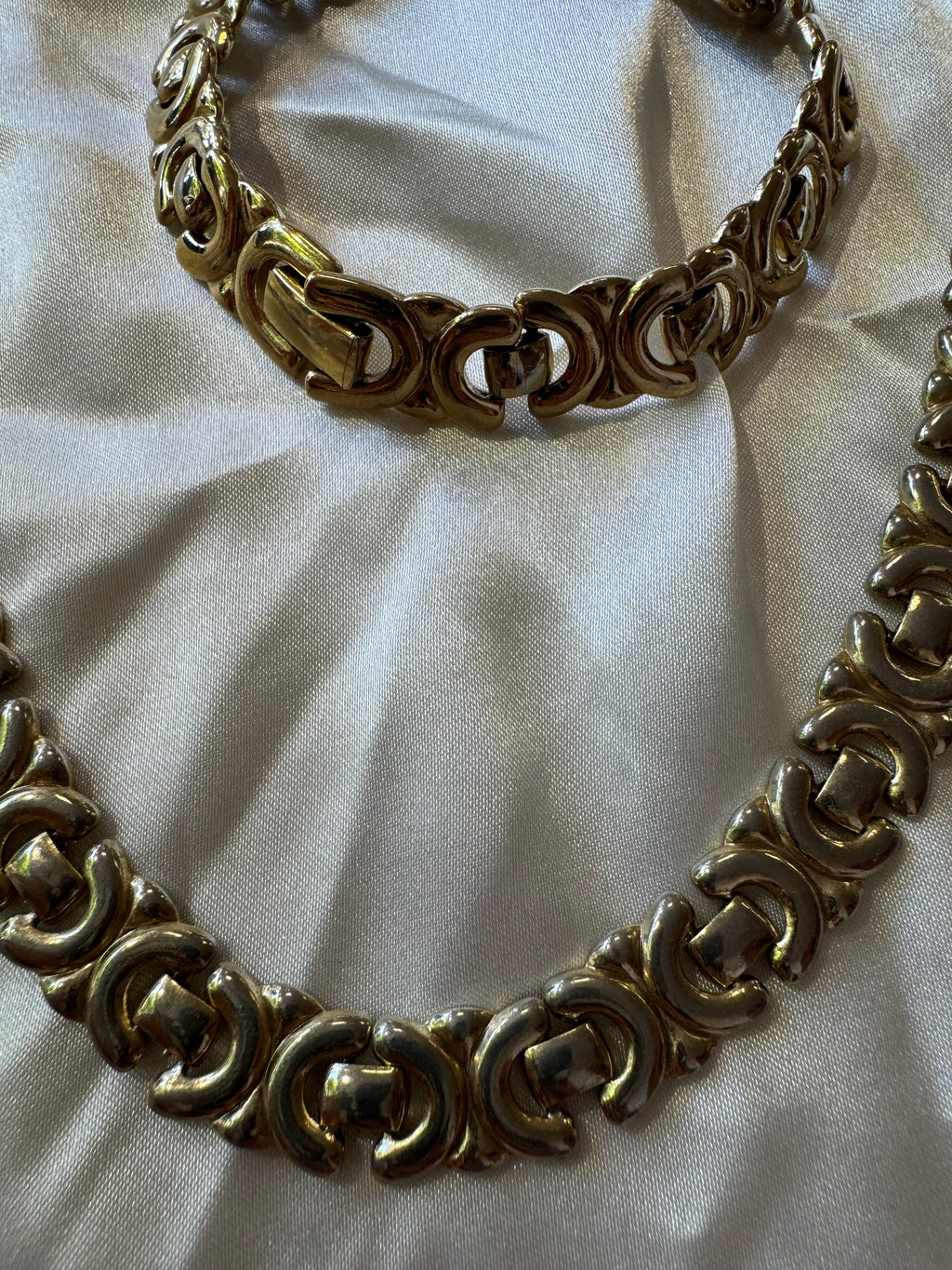 Collier et bracelet doré