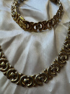 Collier et bracelet doré
