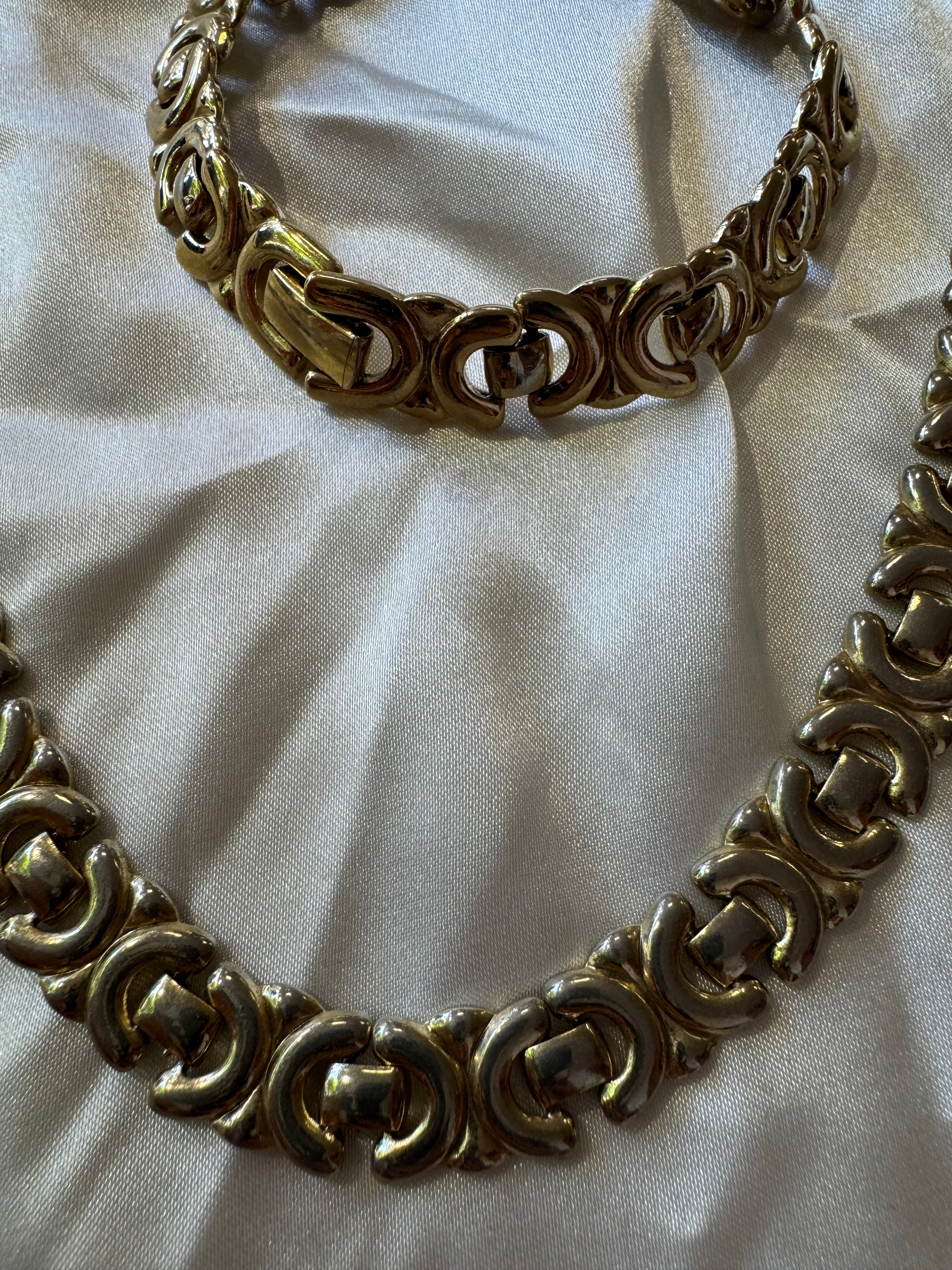 Collier et bracelet doré