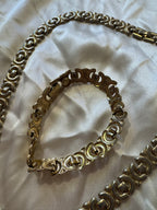 Collier et bracelet doré
