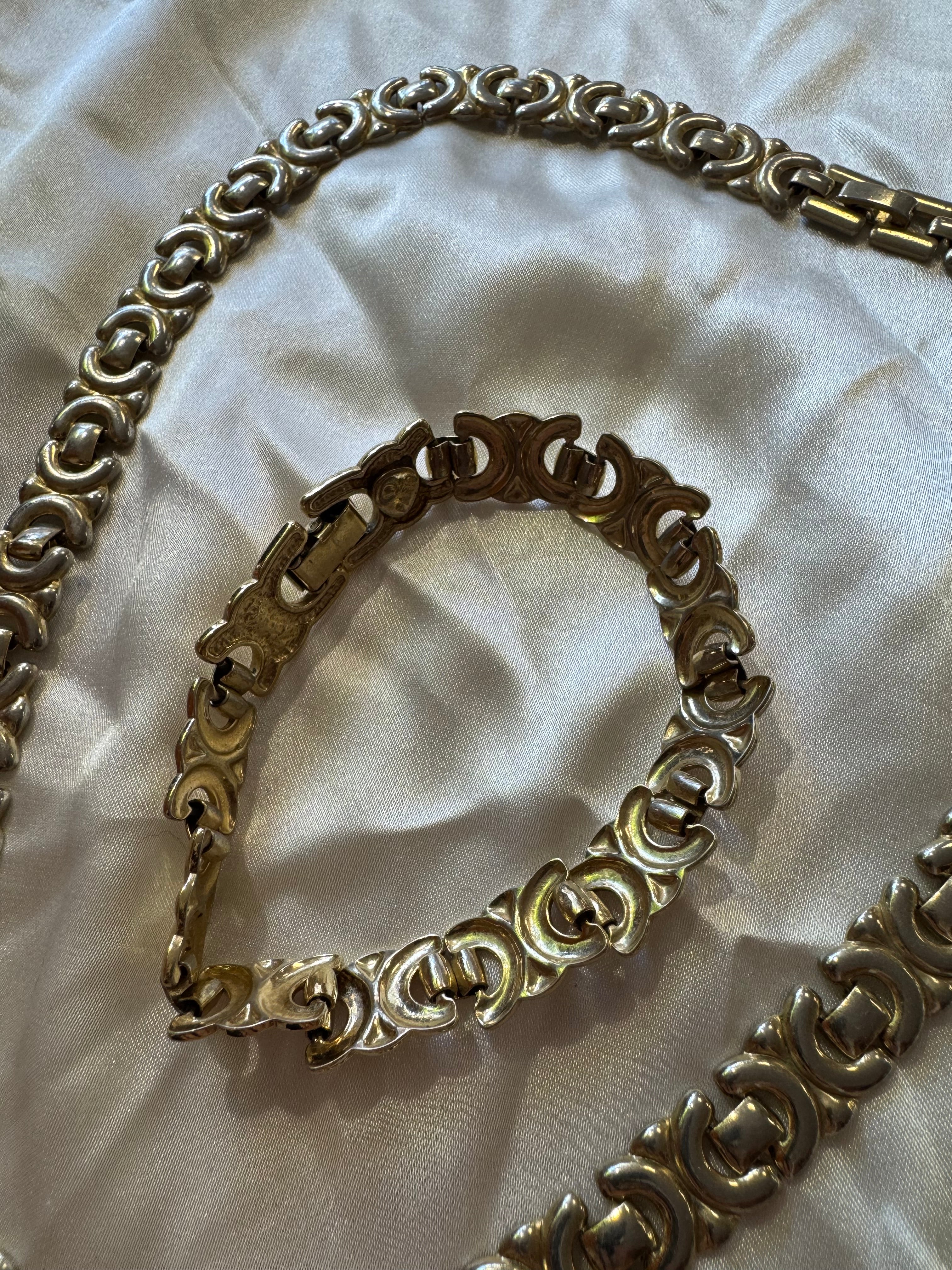Collier et bracelet doré