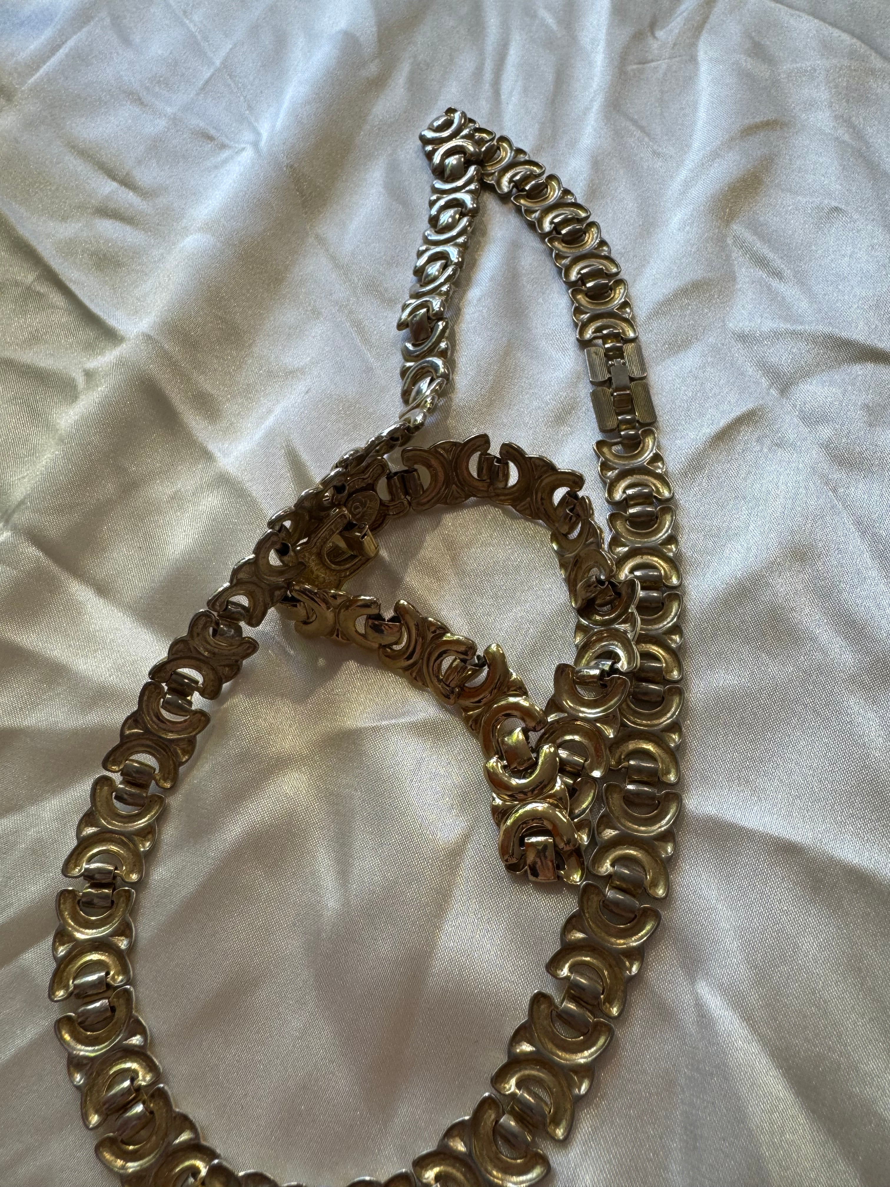 Collier et bracelet doré