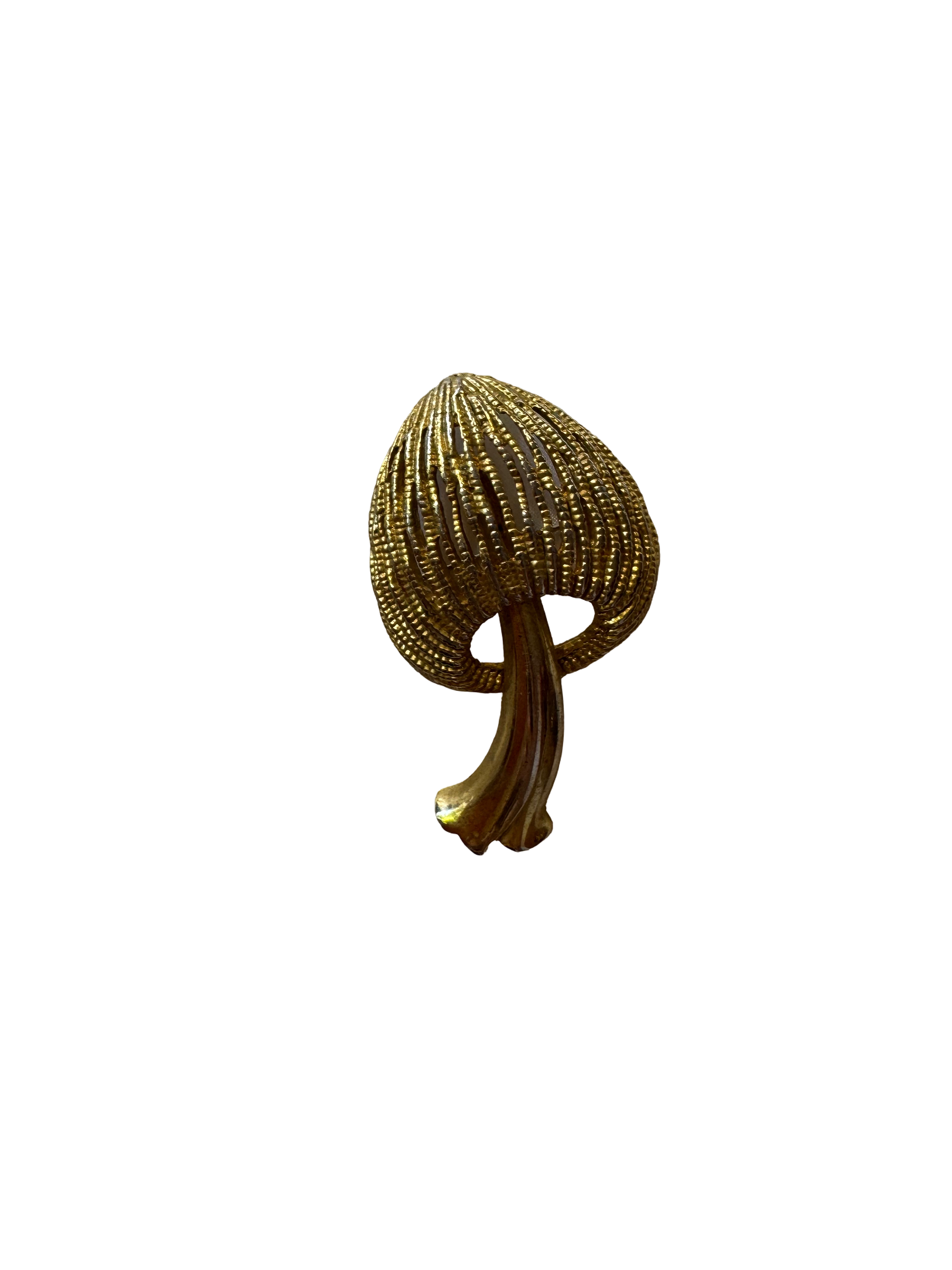 Broche en métal champignon 80s