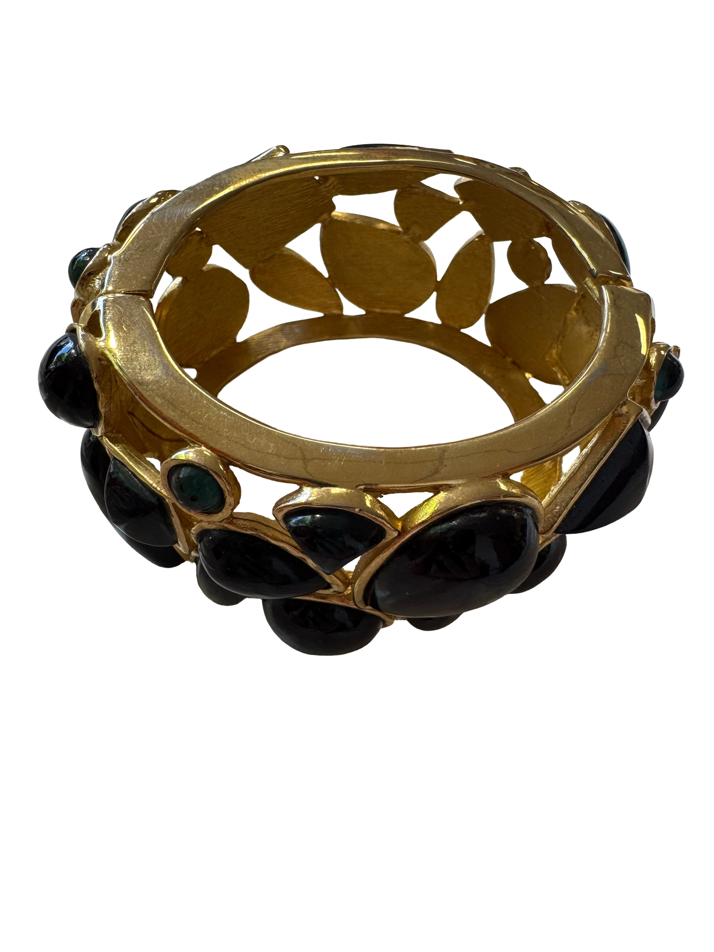 Bracelet en métal 80s