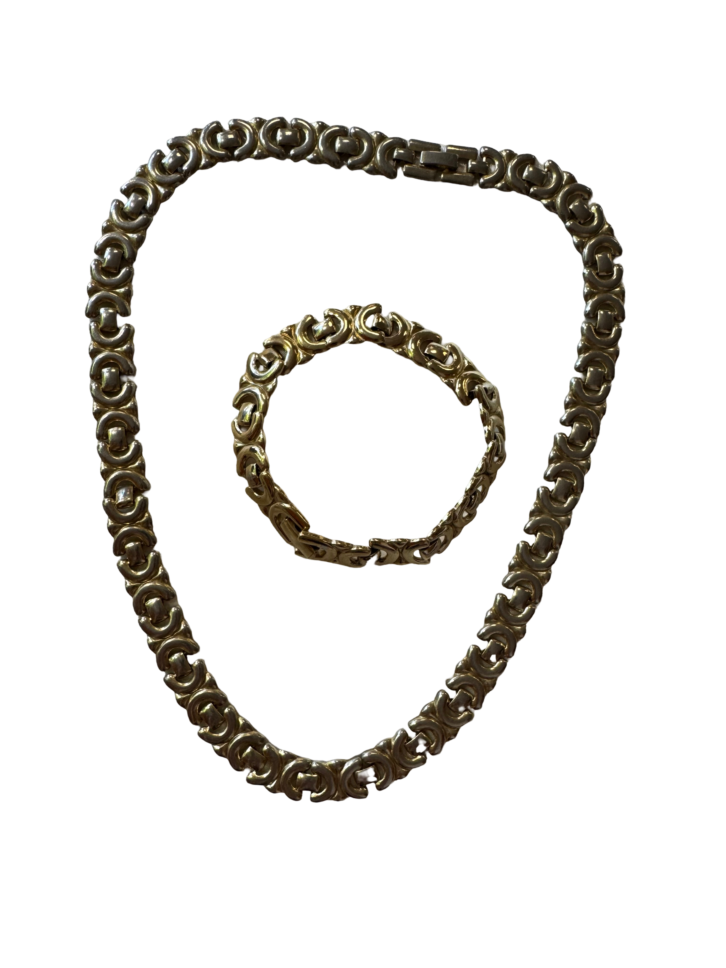 Collier et bracelet doré
