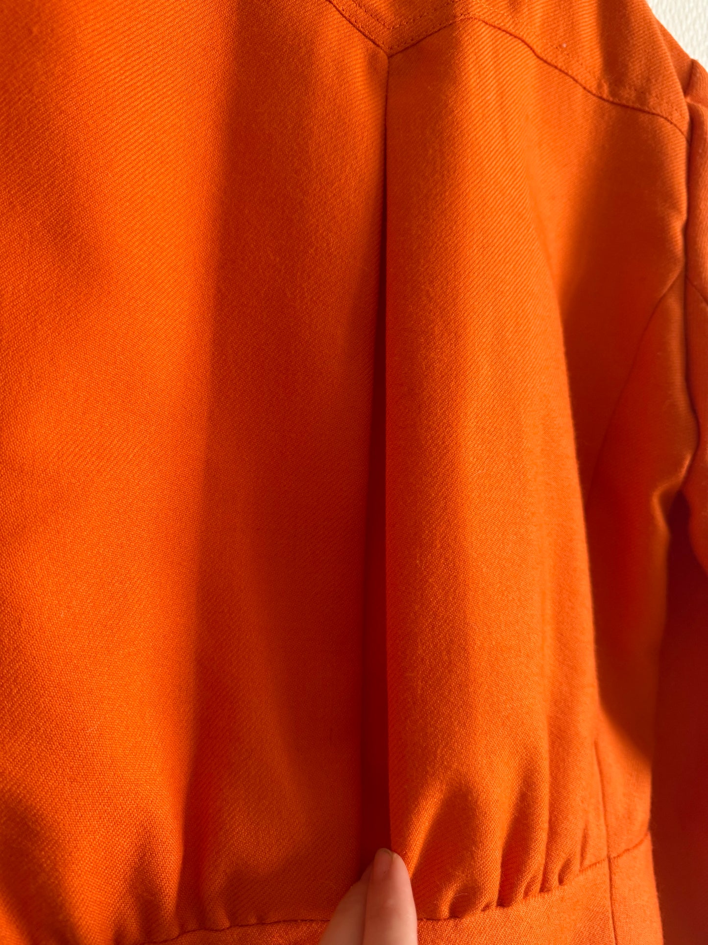 Tailleur pantalon orange 70s