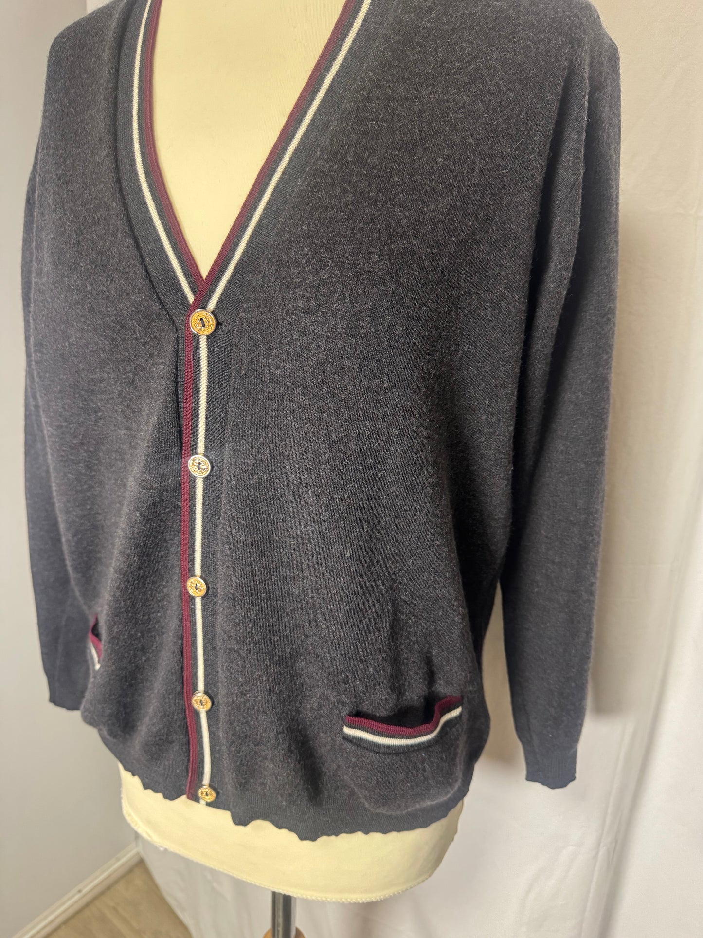 Cardigan gris 70s