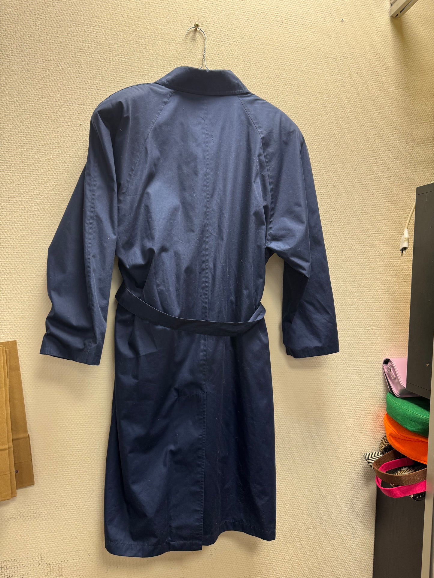 Trench-coat bleu marine