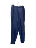 Pantalon en lin bleu