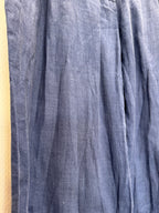 Pantalon en lin bleu