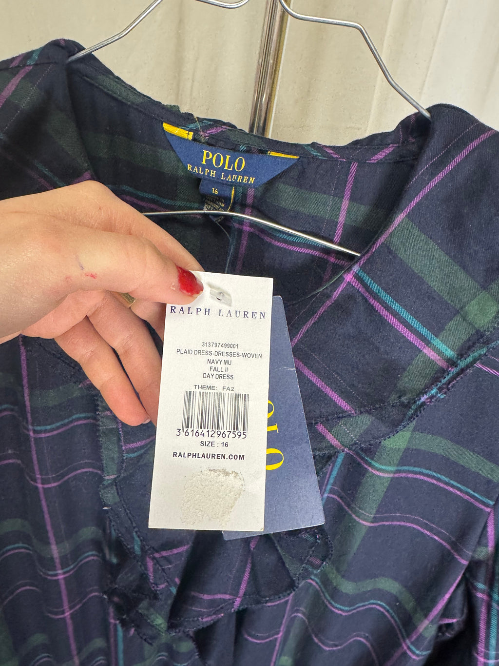 Robe écossaise Ralph Lauren