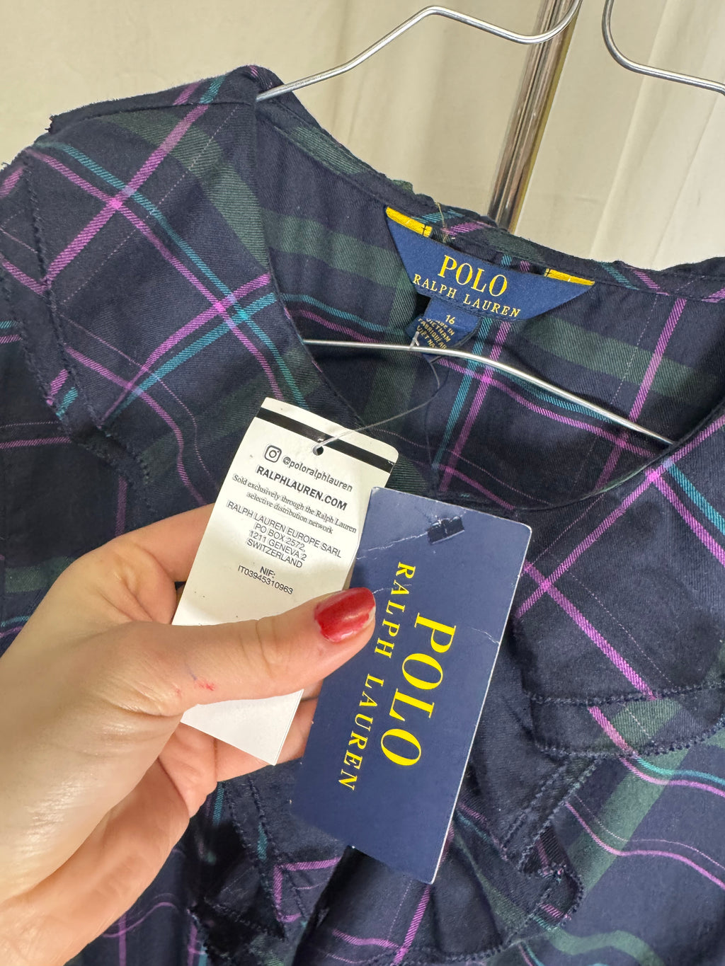 Robe écossaise Ralph Lauren