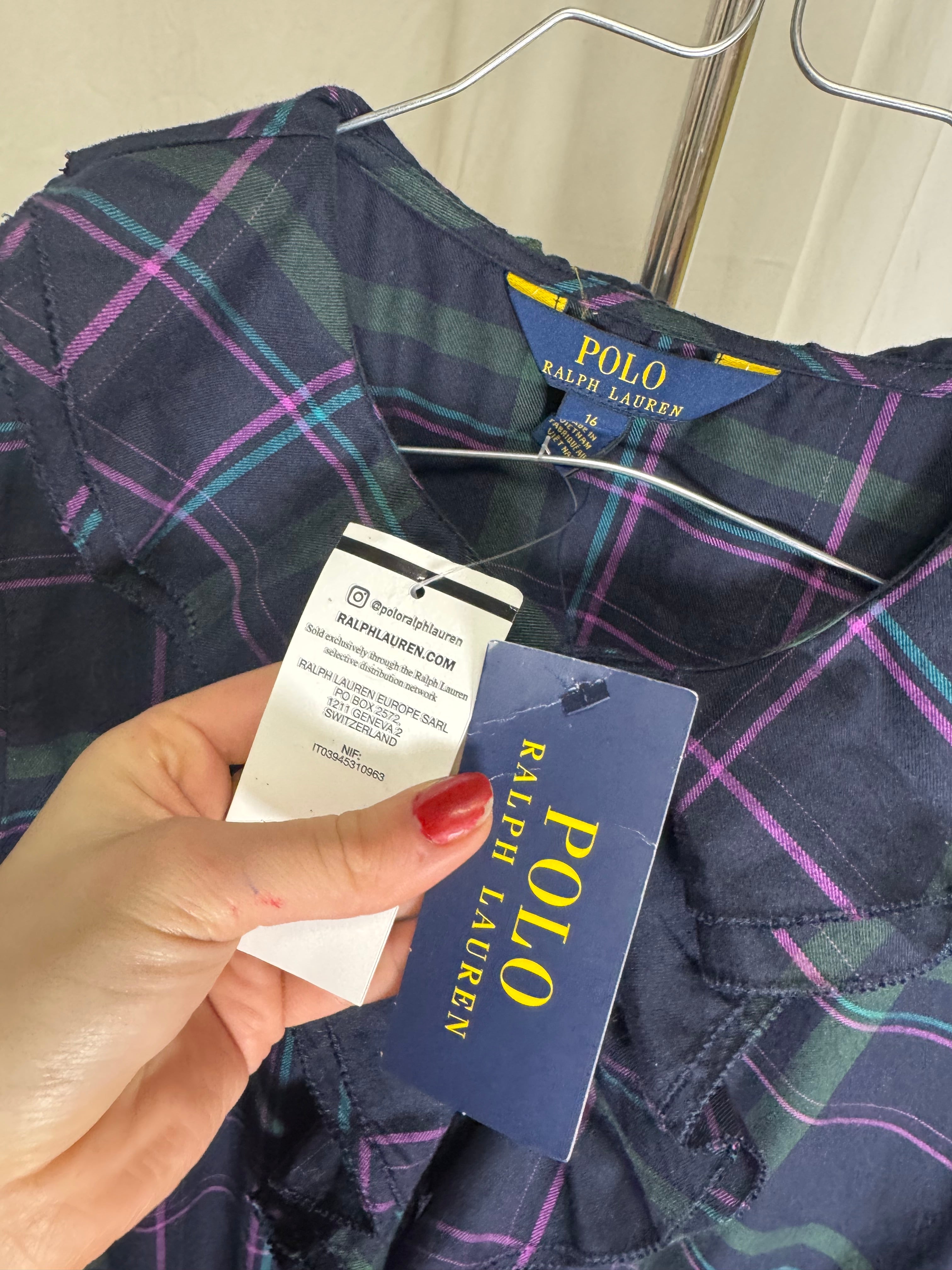 Robe écossaise Ralph Lauren