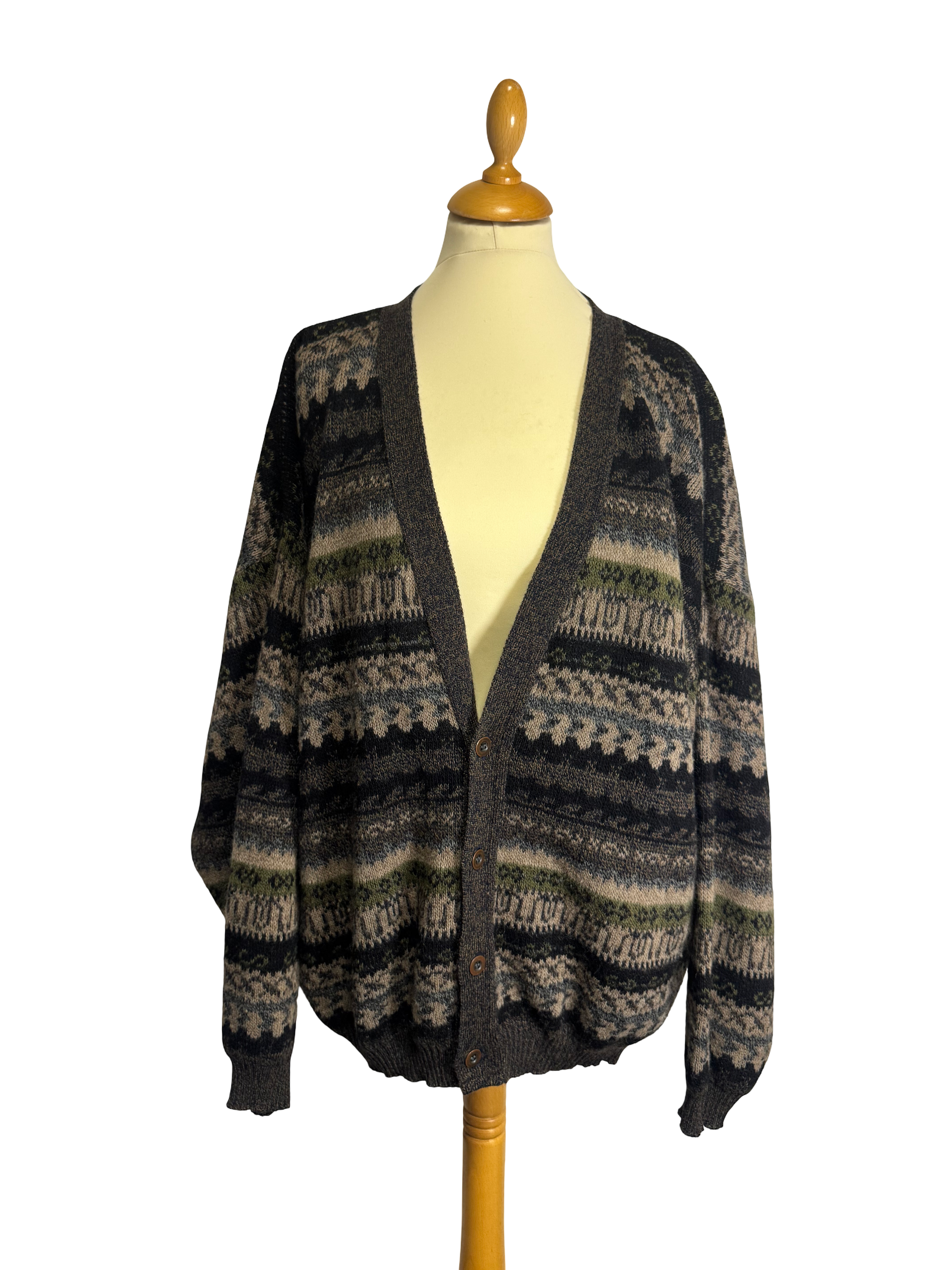 Cardigan jacquard 90s