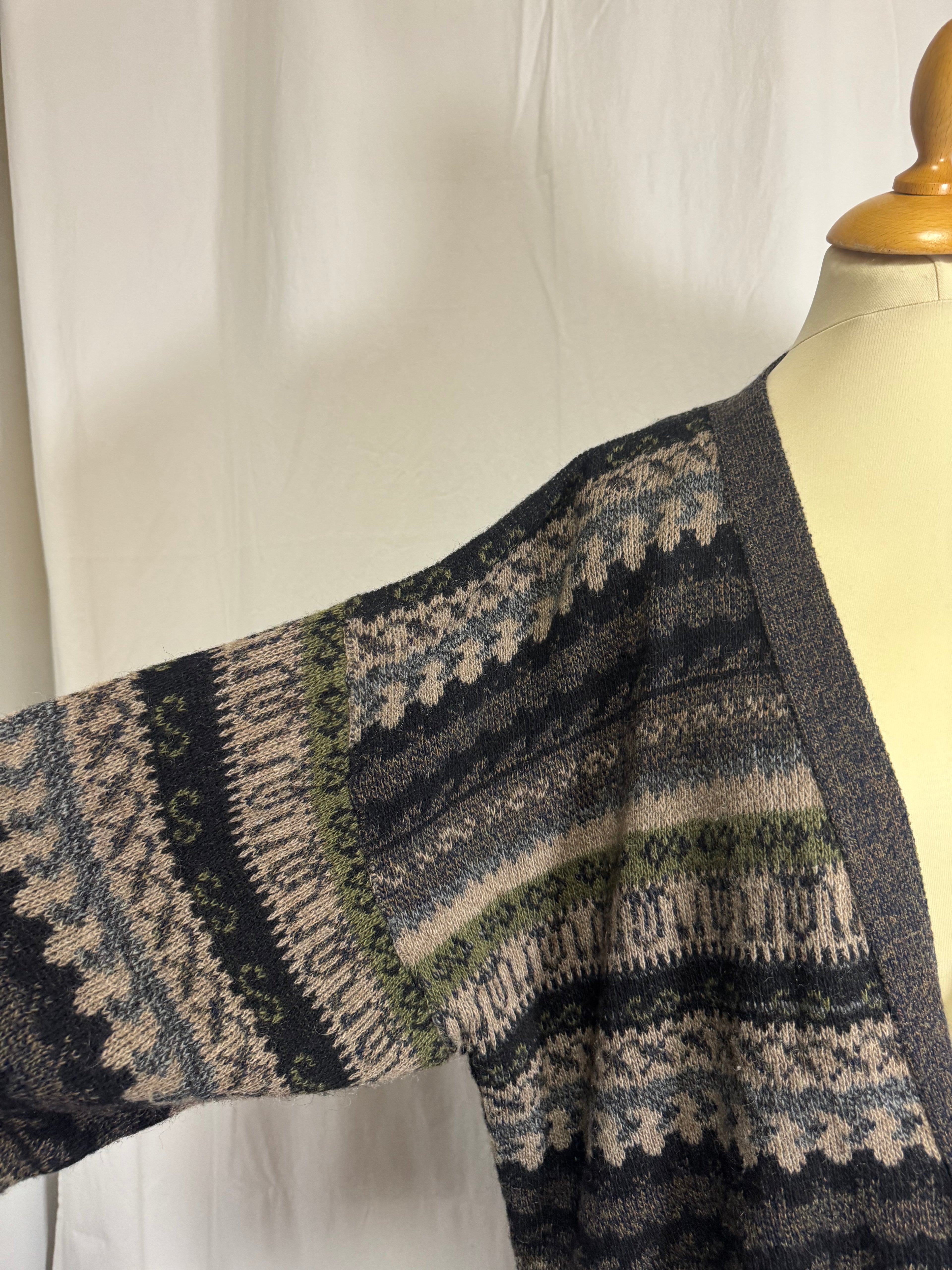 Cardigan jacquard 90s