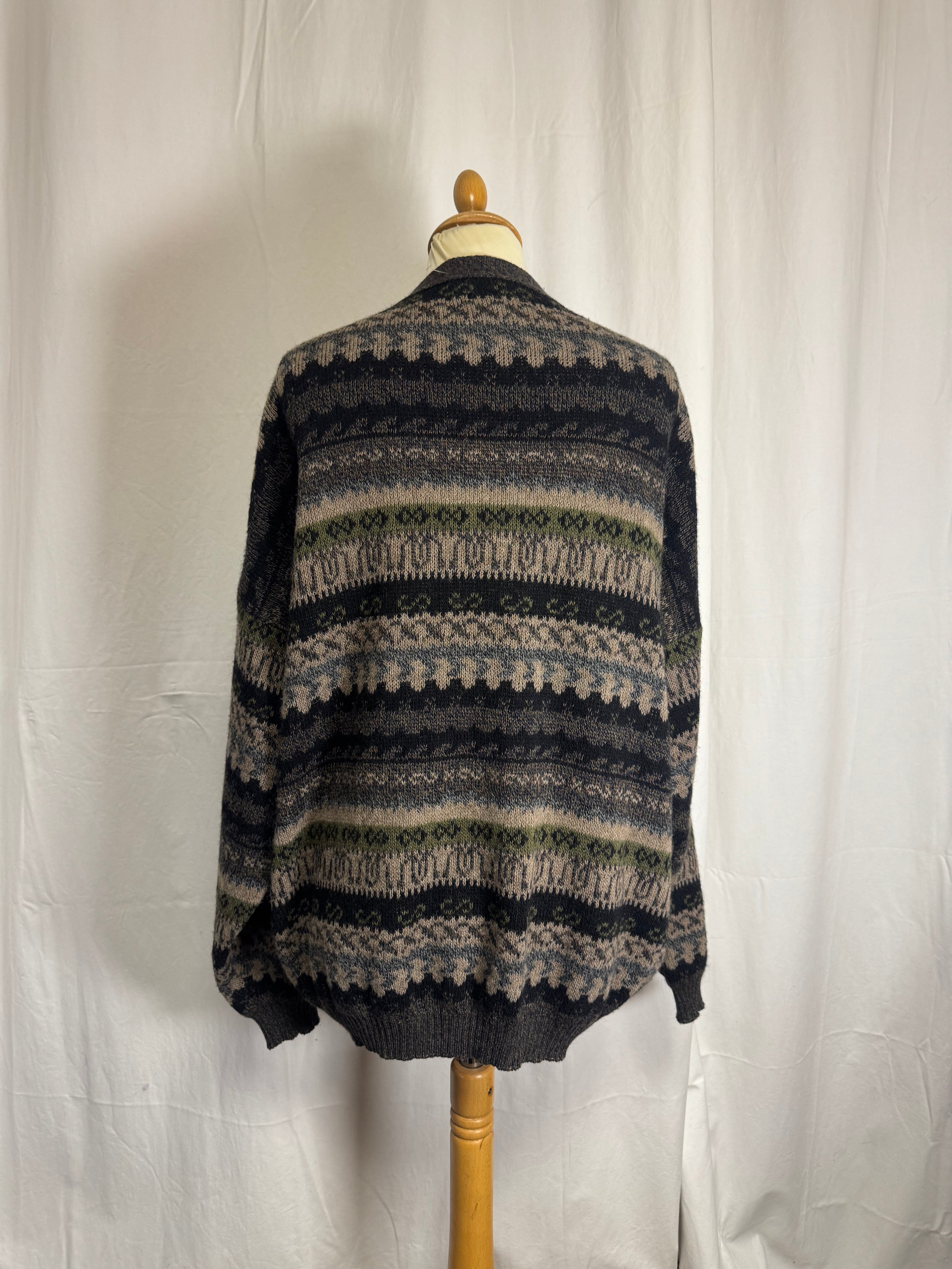 Cardigan jacquard 90s