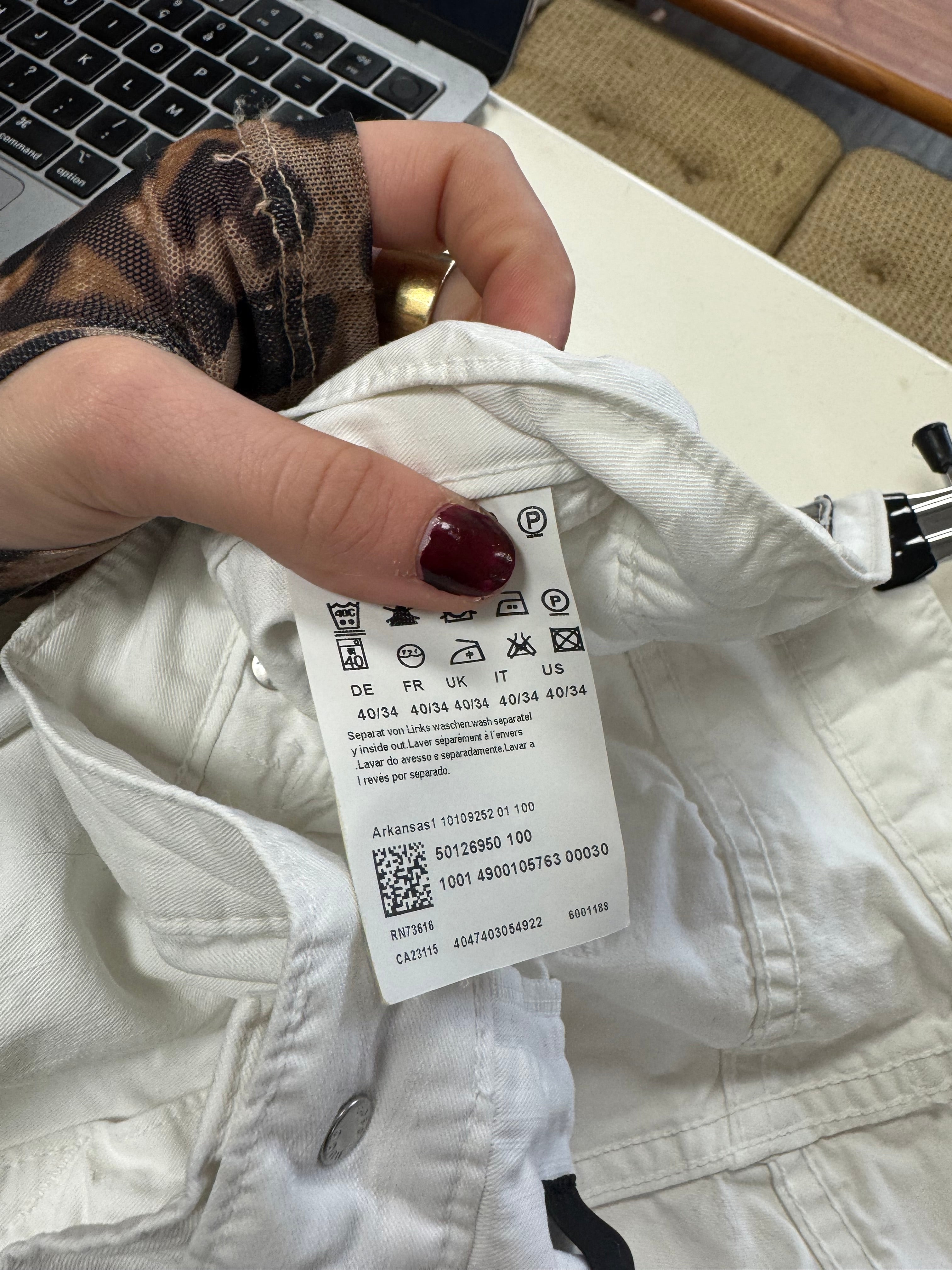 Pantalon blanc Hugo Boss