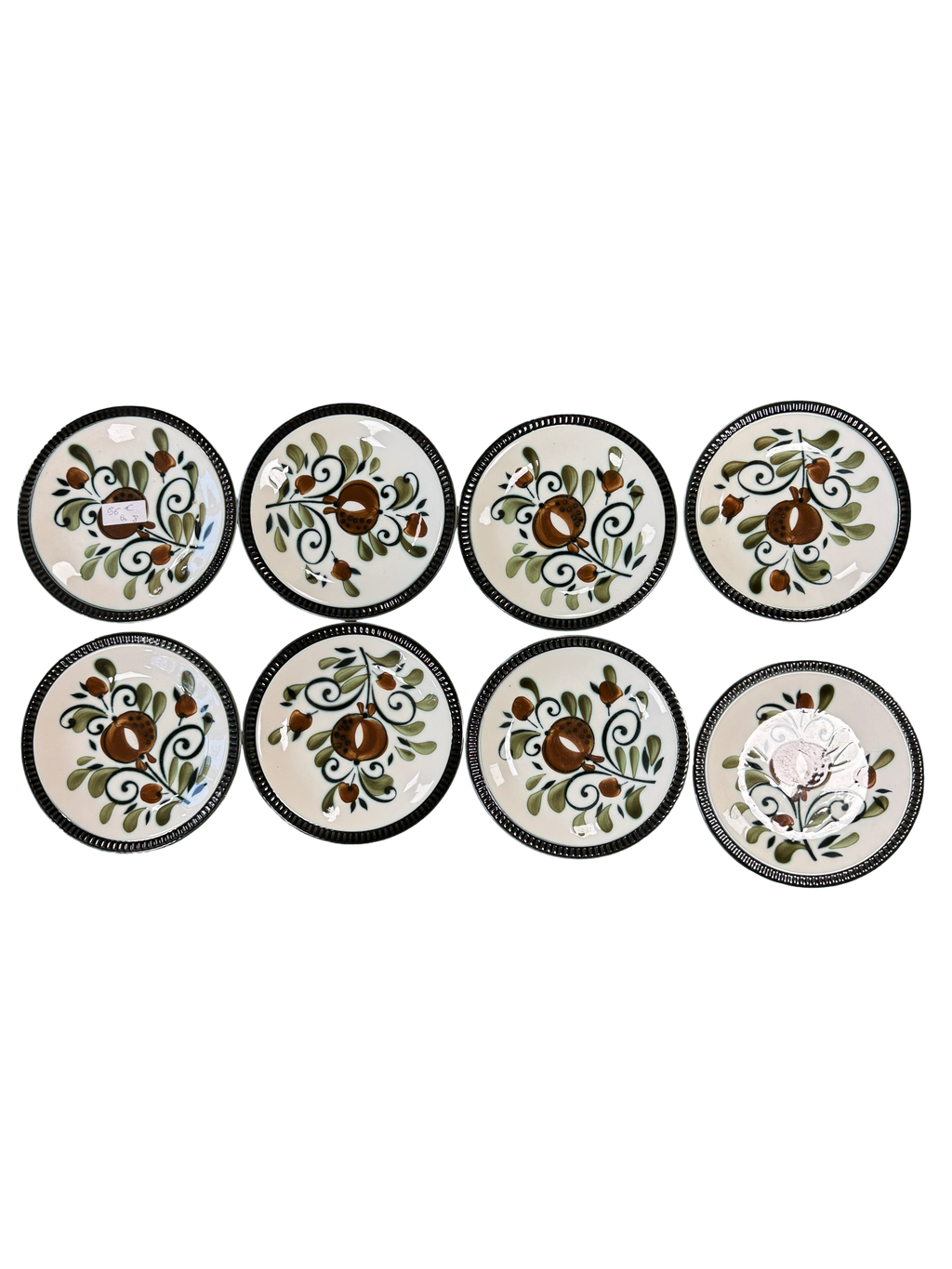 Assiettes à dessert Boch La Louvière