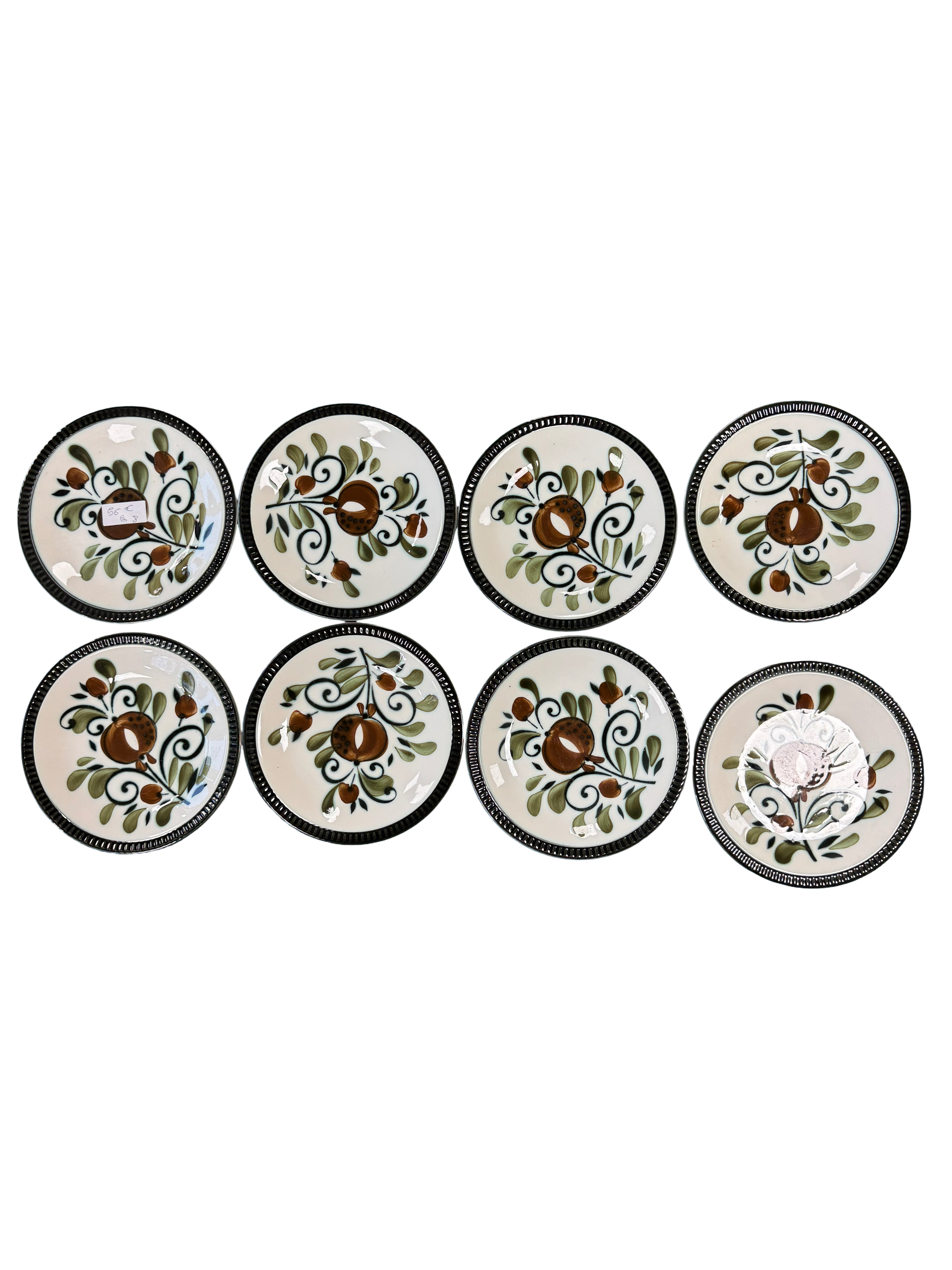 Assiettes à dessert Boch La Louvière