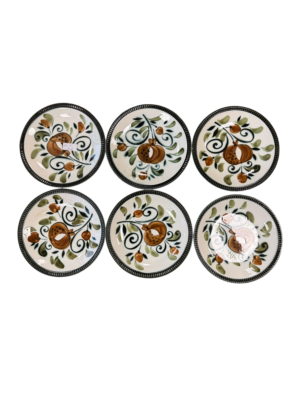Assiettes à motifs Boch La Louvière