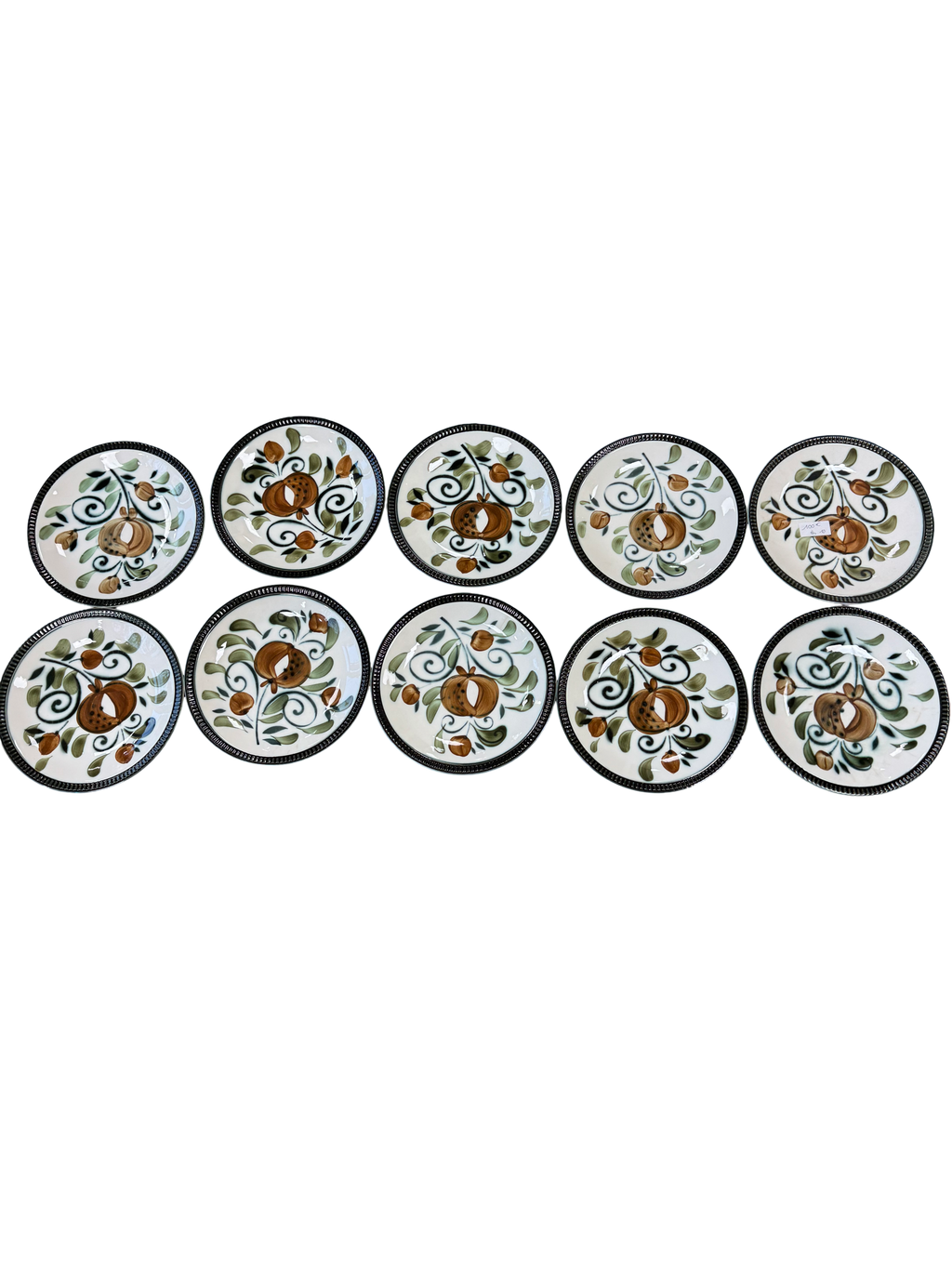 Assiettes à motifs Boch La Louvière