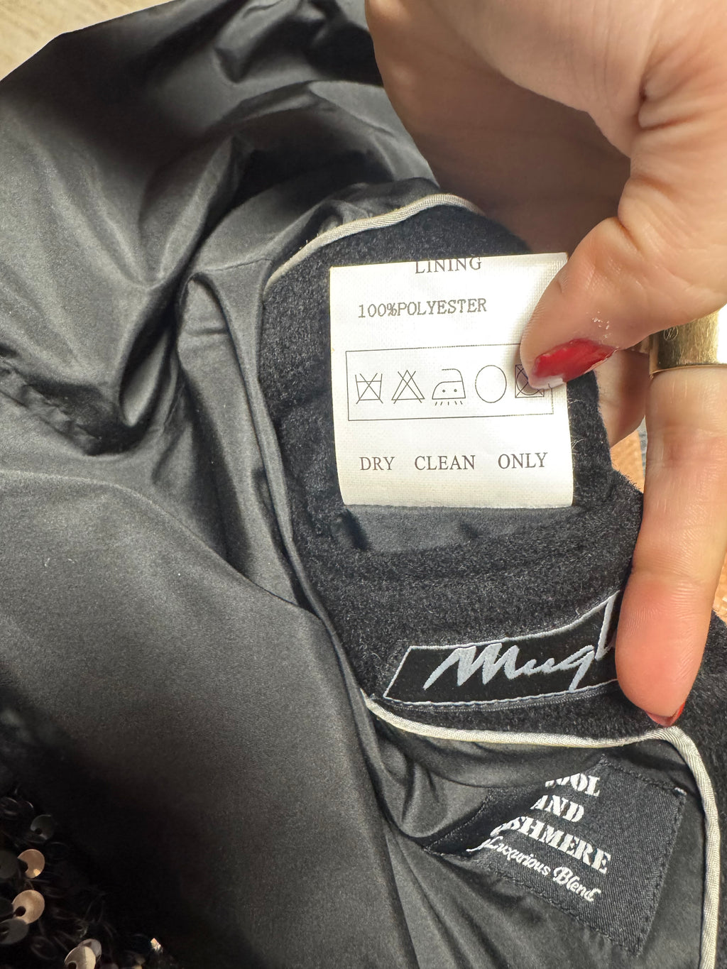 Manteau en laine Mugler