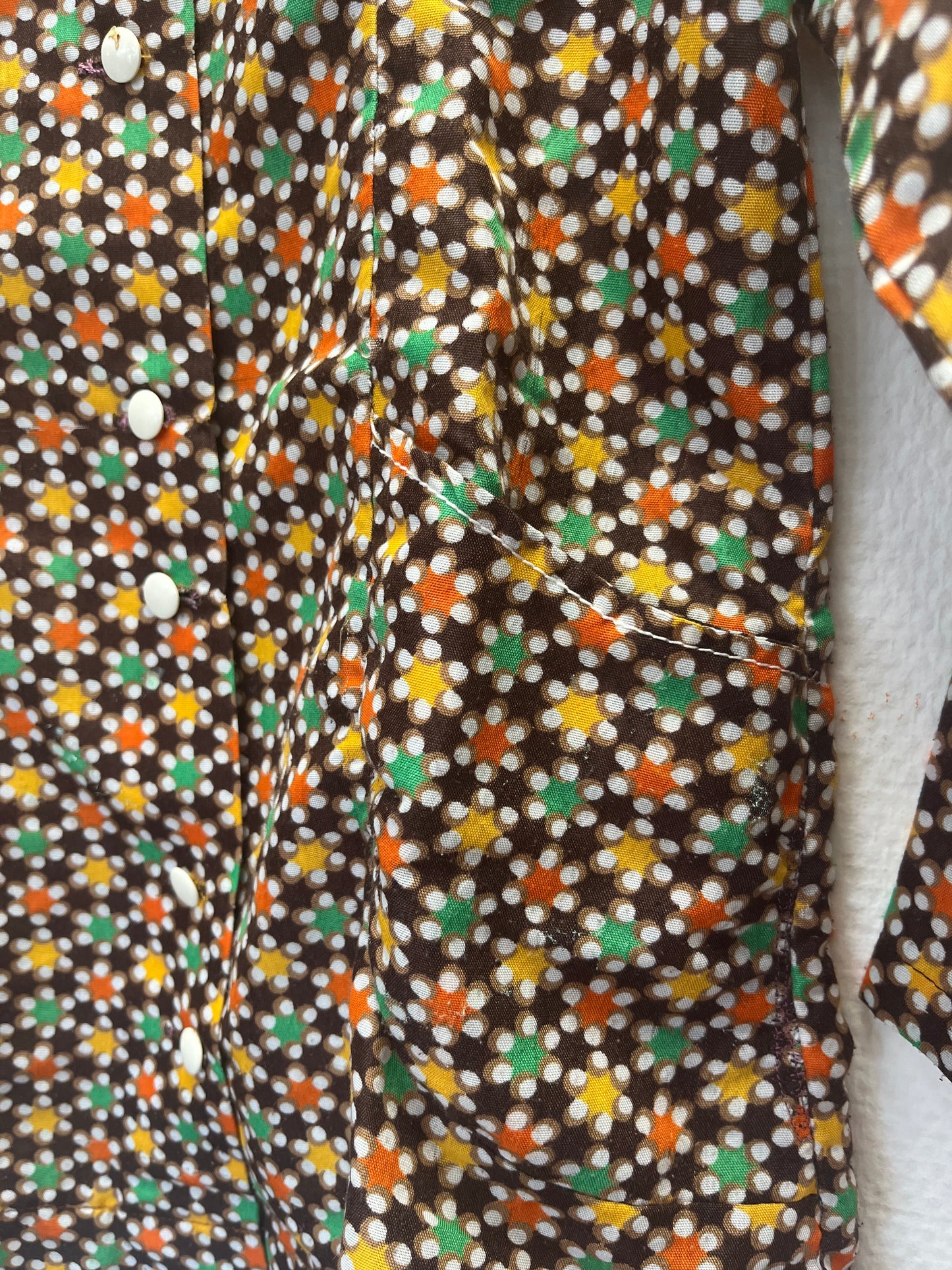 Chemise à motifs 70s