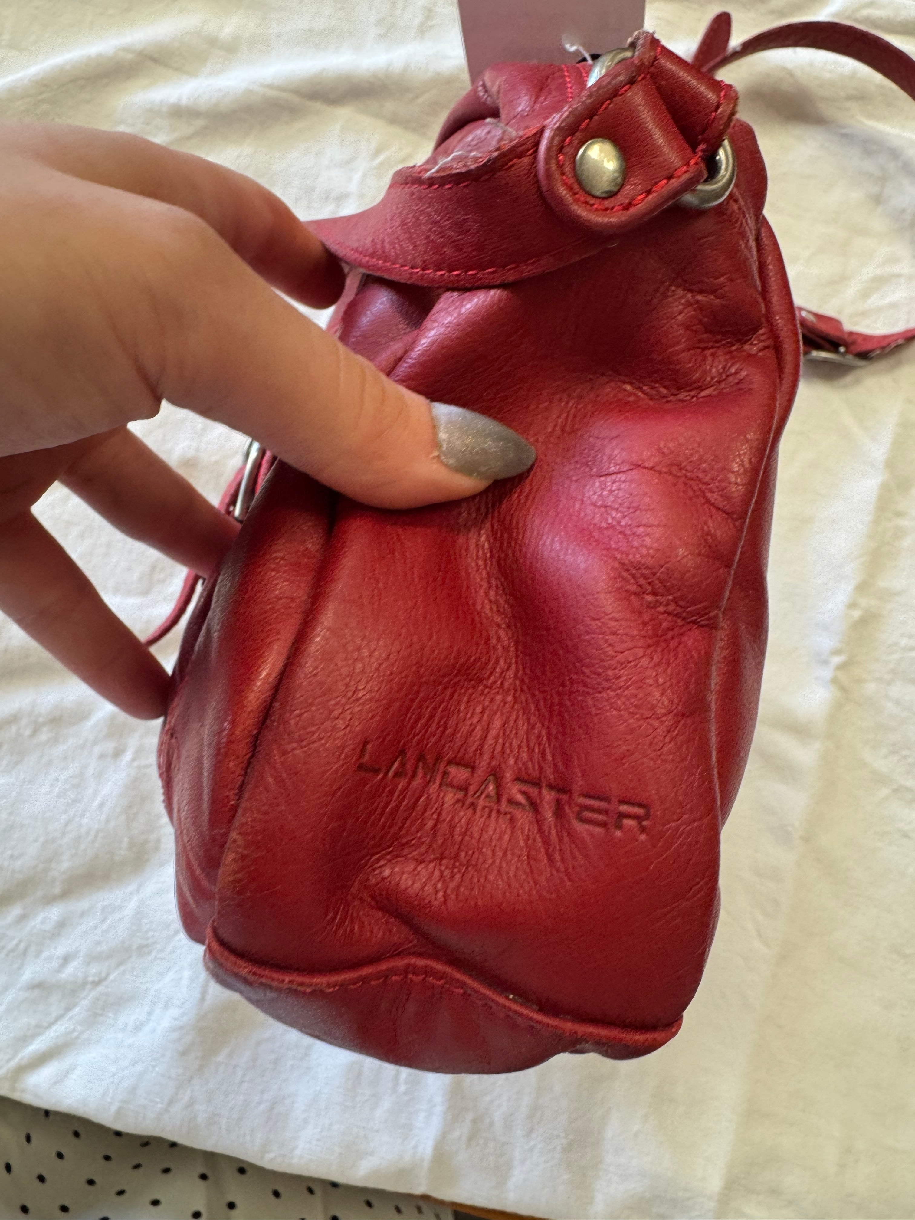 Sac en cuir rouge Lancaster