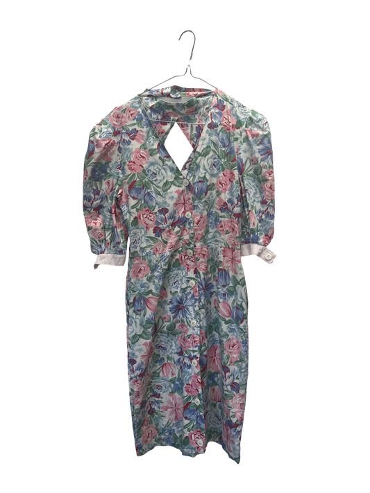 Robe à fleurs 80s
