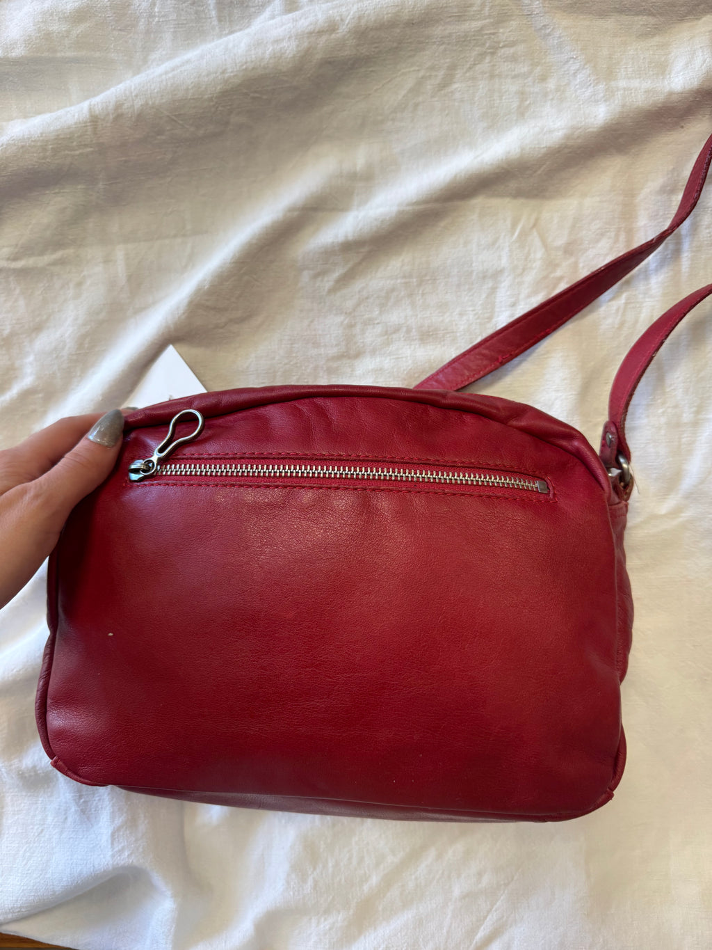 Sac en cuir rouge Lancaster